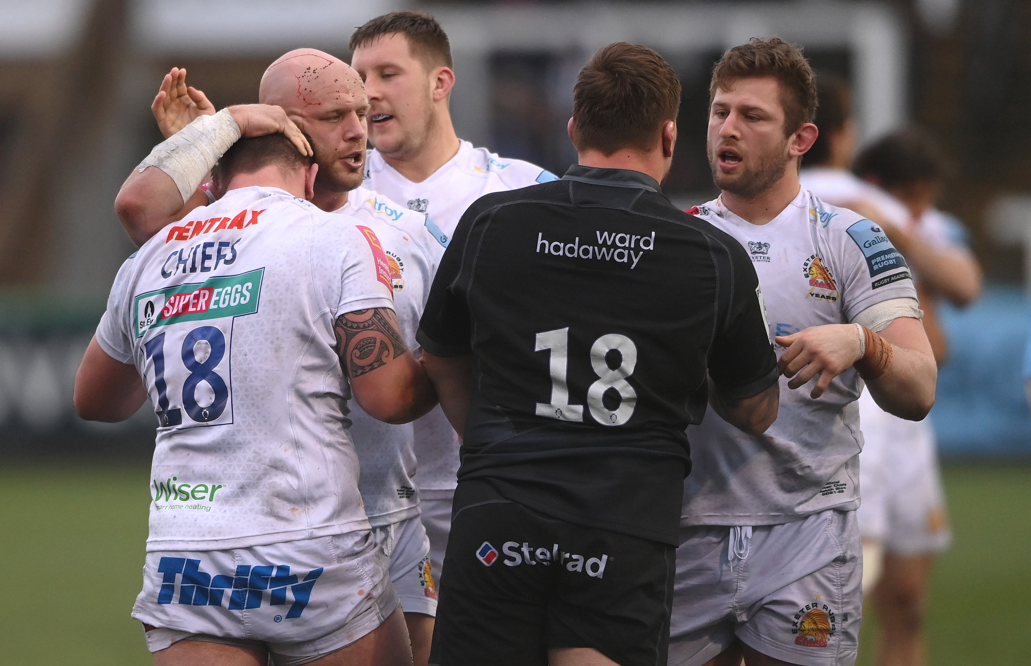 Exeter celebrate at full-time