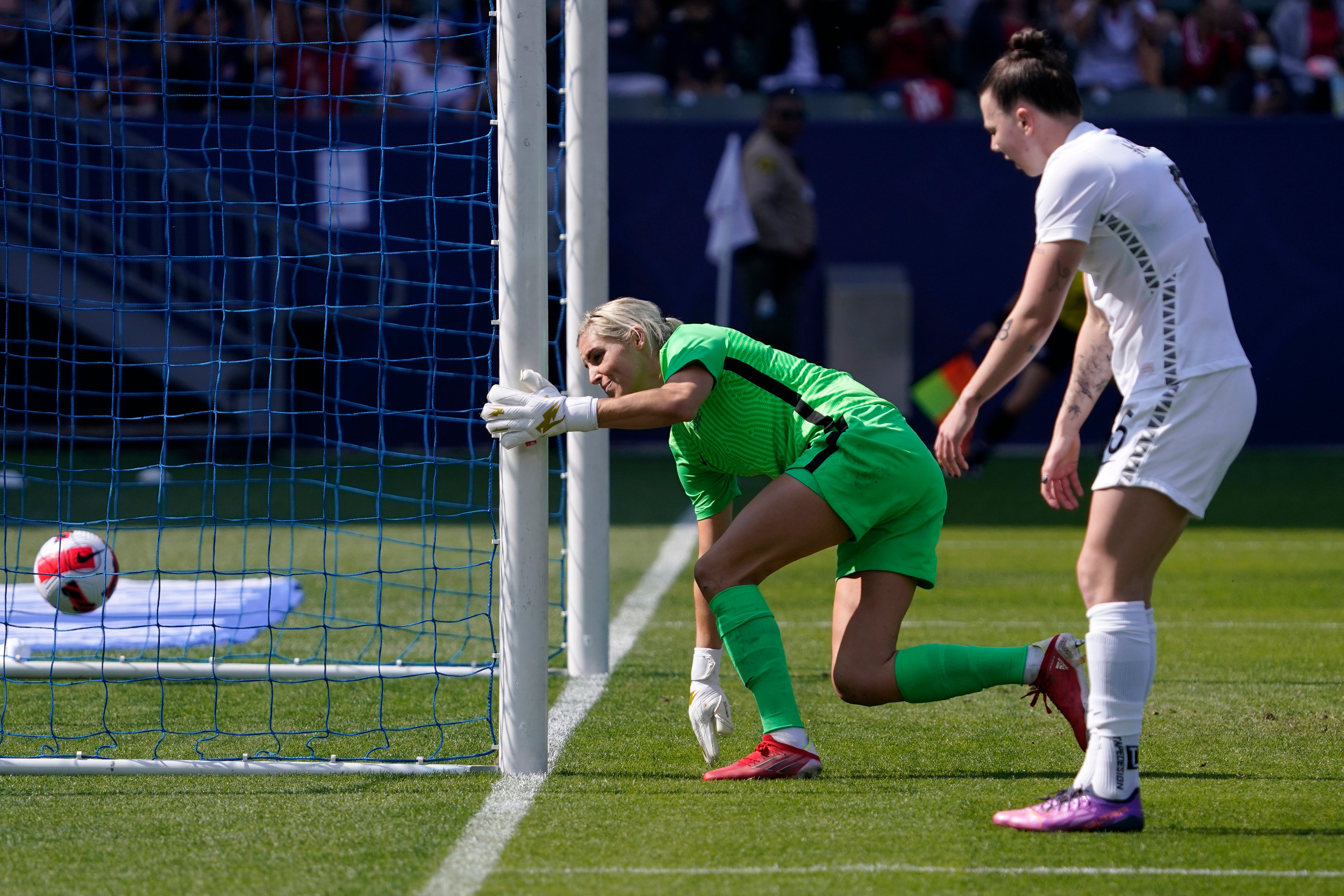 Meikayla Moore had a game to forget (Mark J. Terrill/AP)