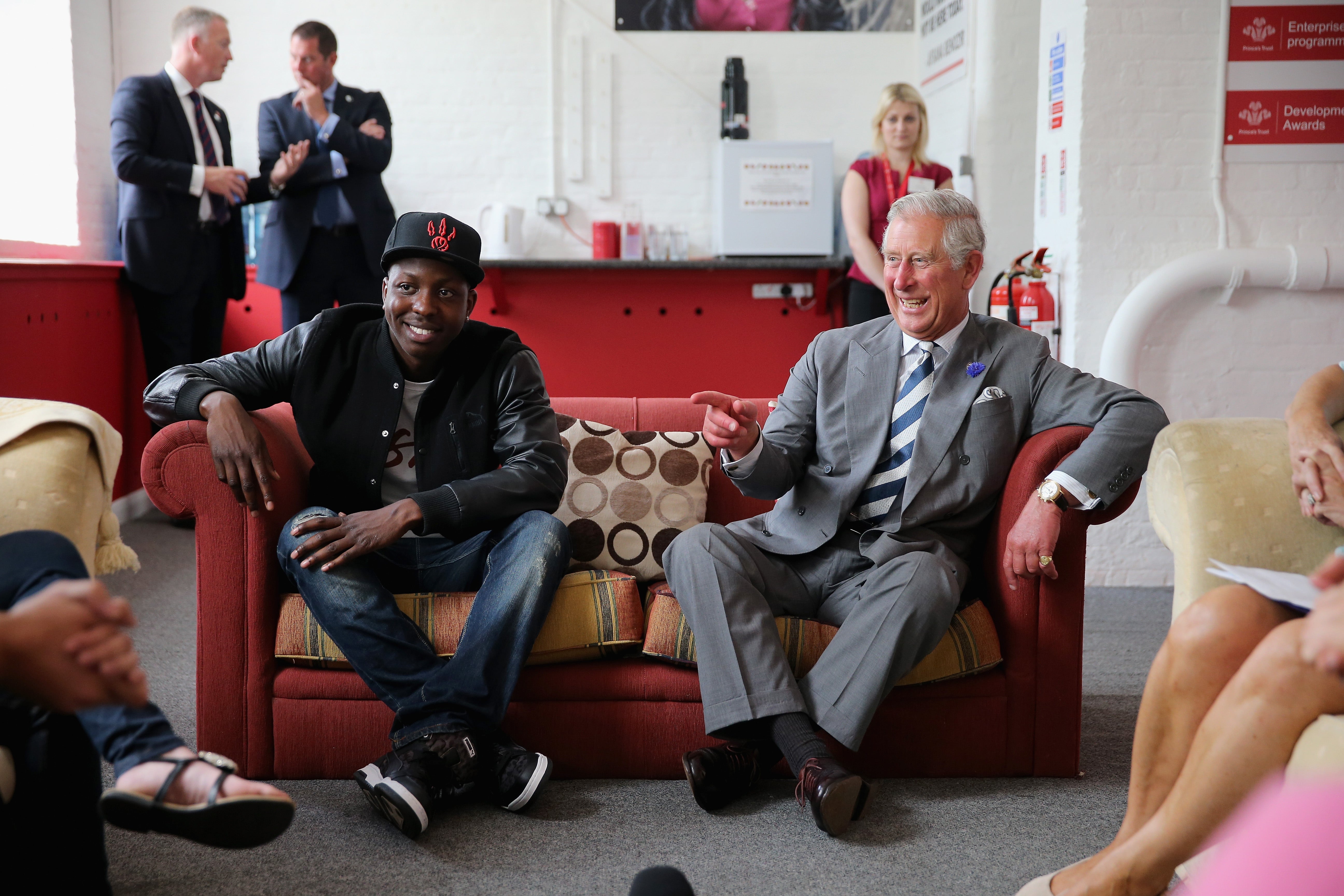 Jamal with Prince Charles in 2013