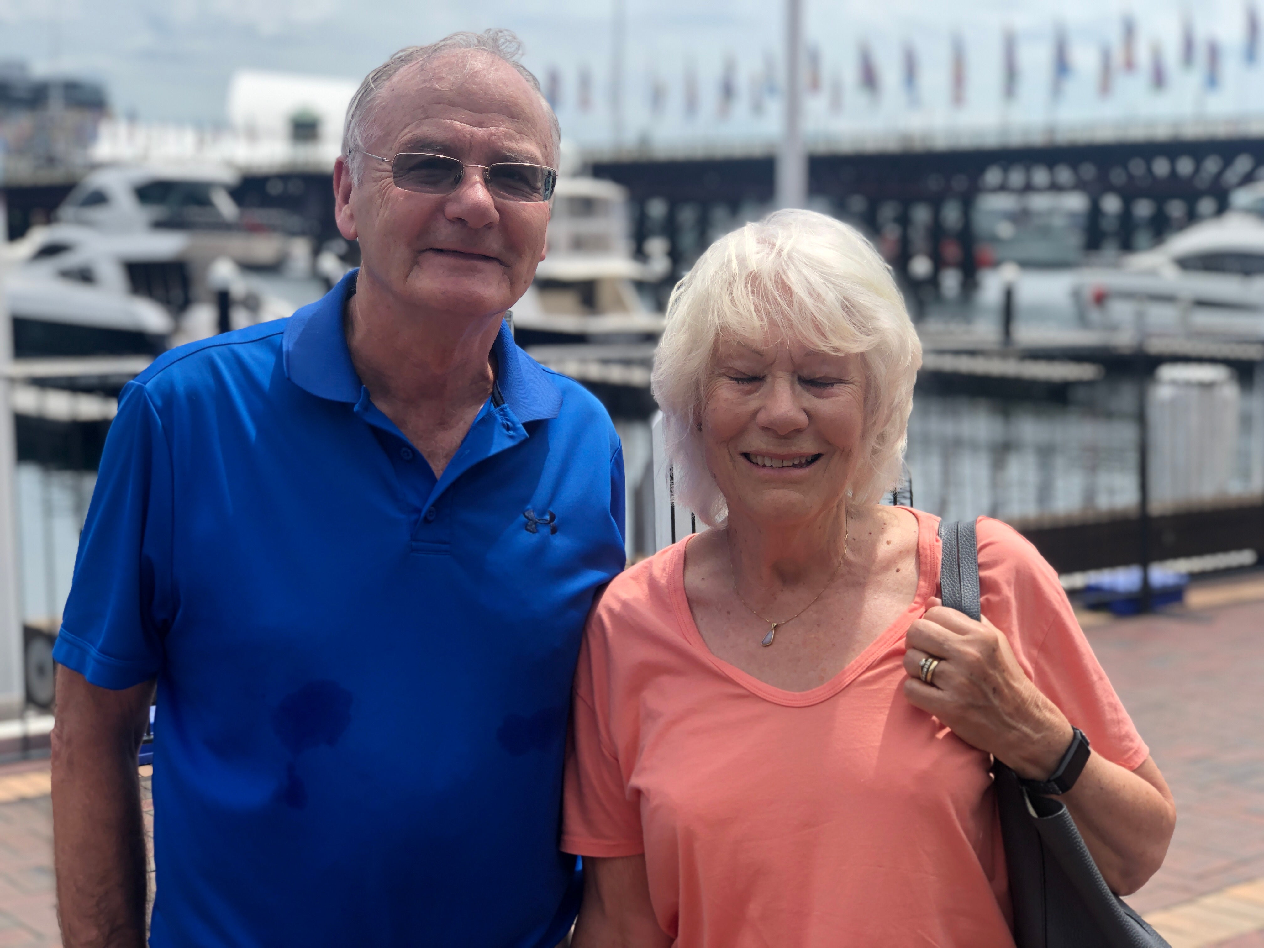 Back with the family: Jim and Jane O’Donnell