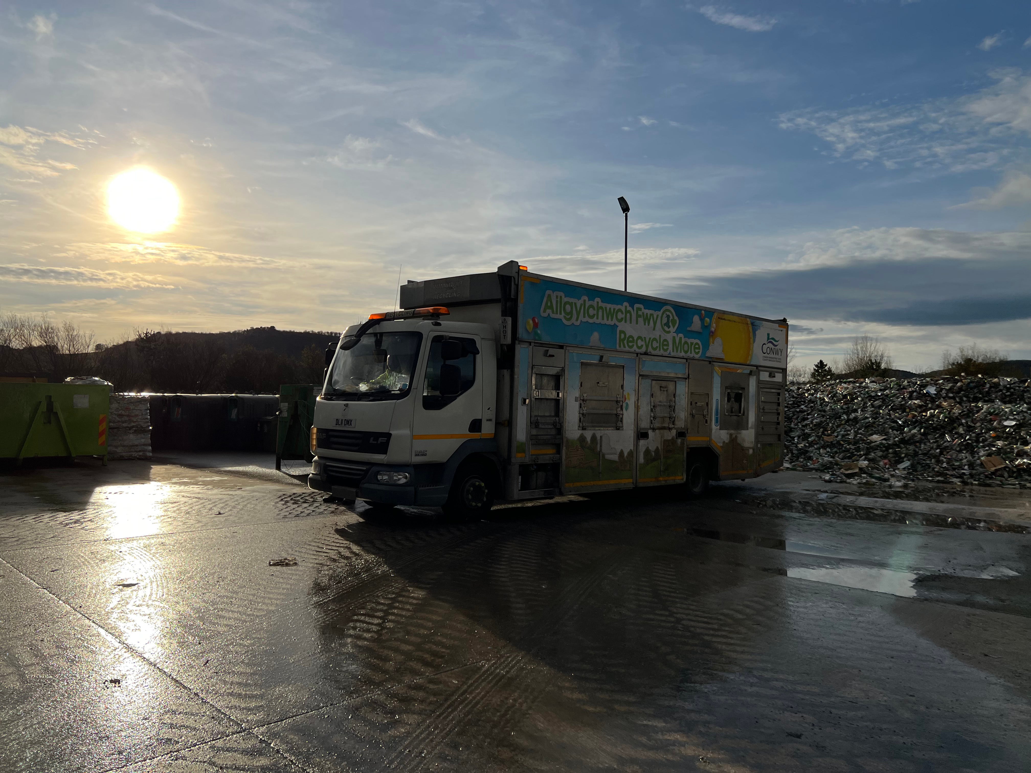 The Conwy region of West Wales recycles more than 70 per cent of its household waste