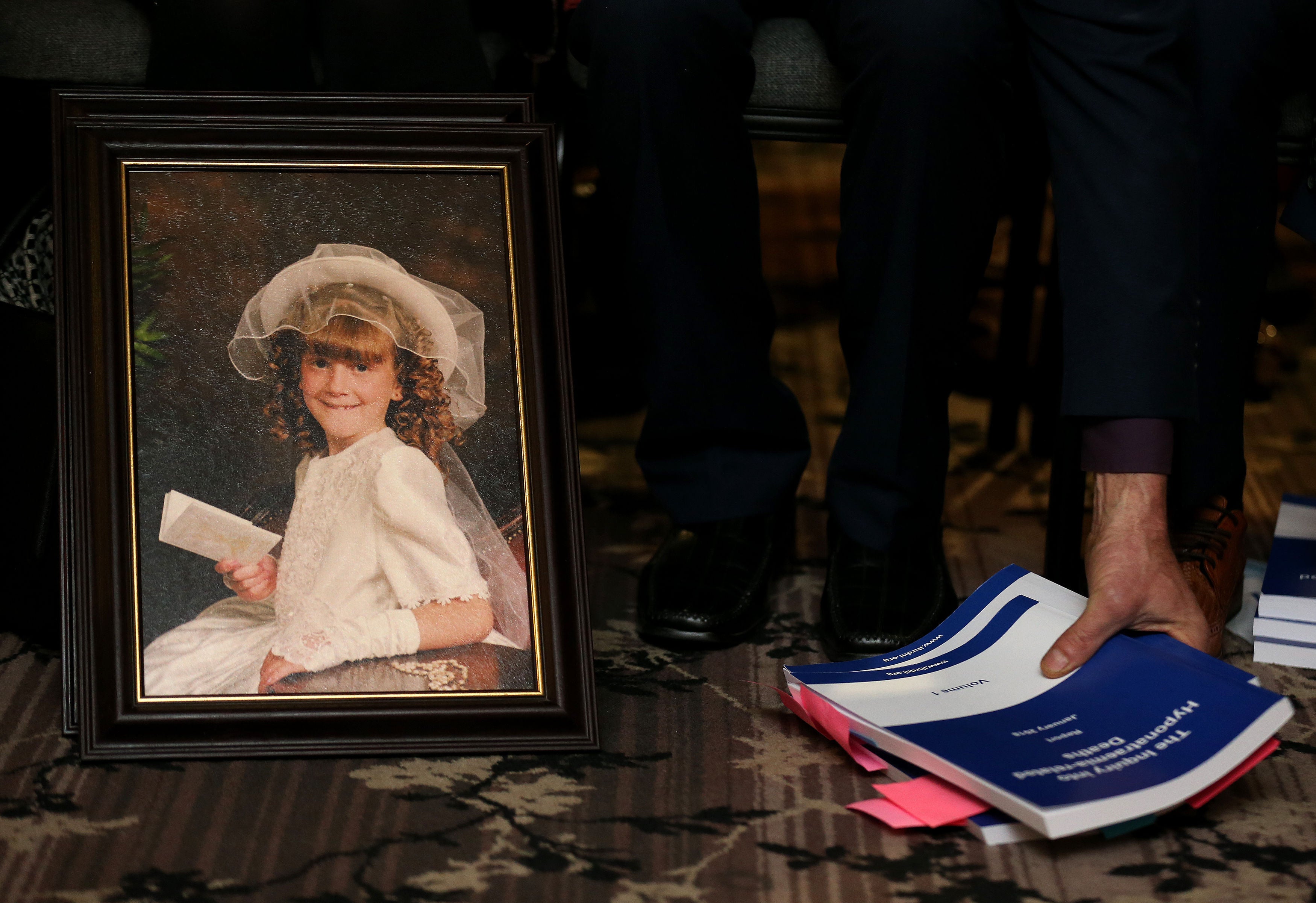 A photograph of Raychel Ferguson who died of hyponatraemia on 10 June 2001 (Brian Lawless/PA)