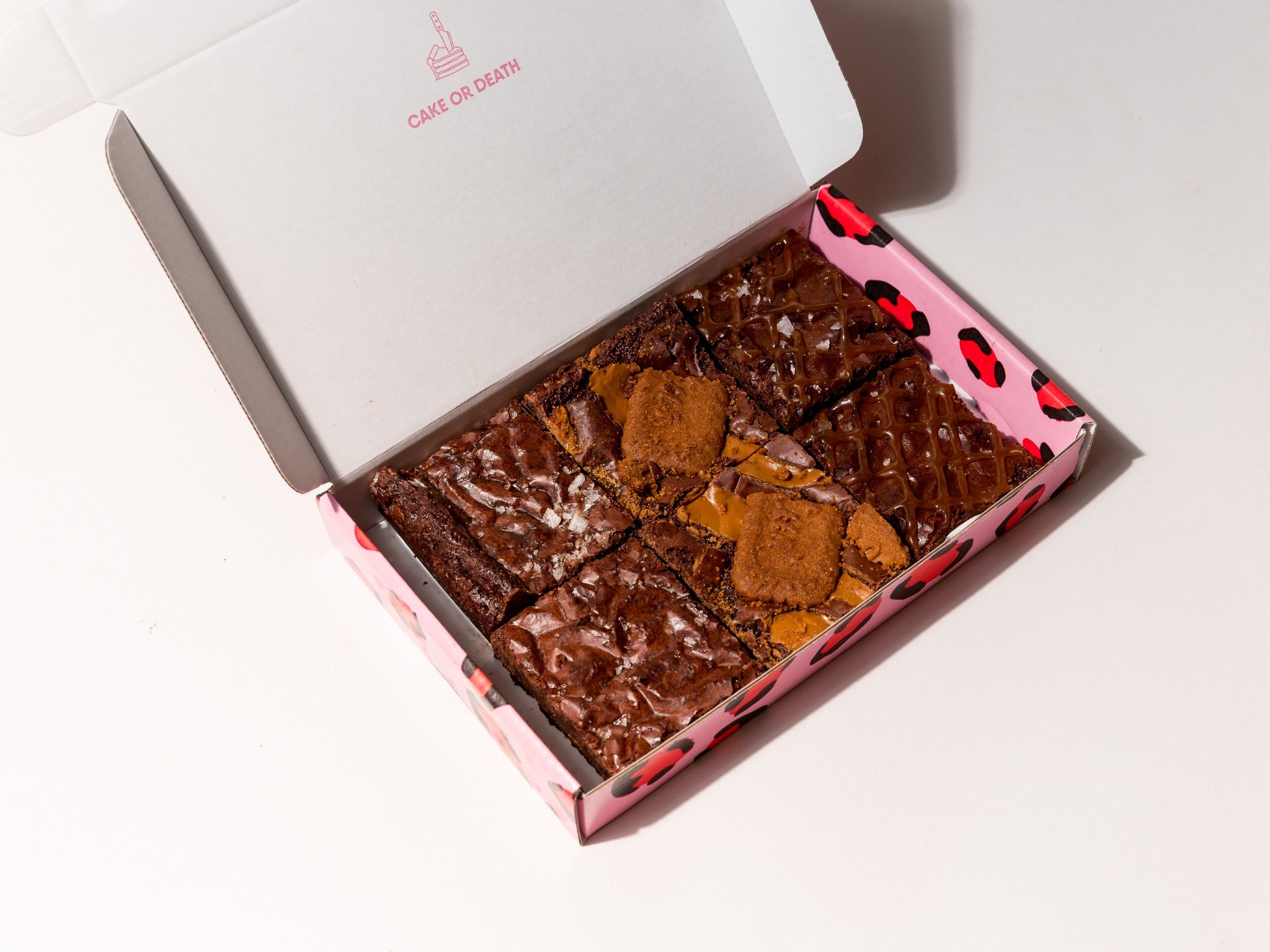 Cake or Death sea salt x salted caramel x biscoff brownies, box of 10indybest