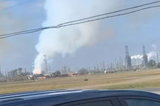Explosion sparks massive fire at oil refinery in Louisiana’s ‘cancer alley’
