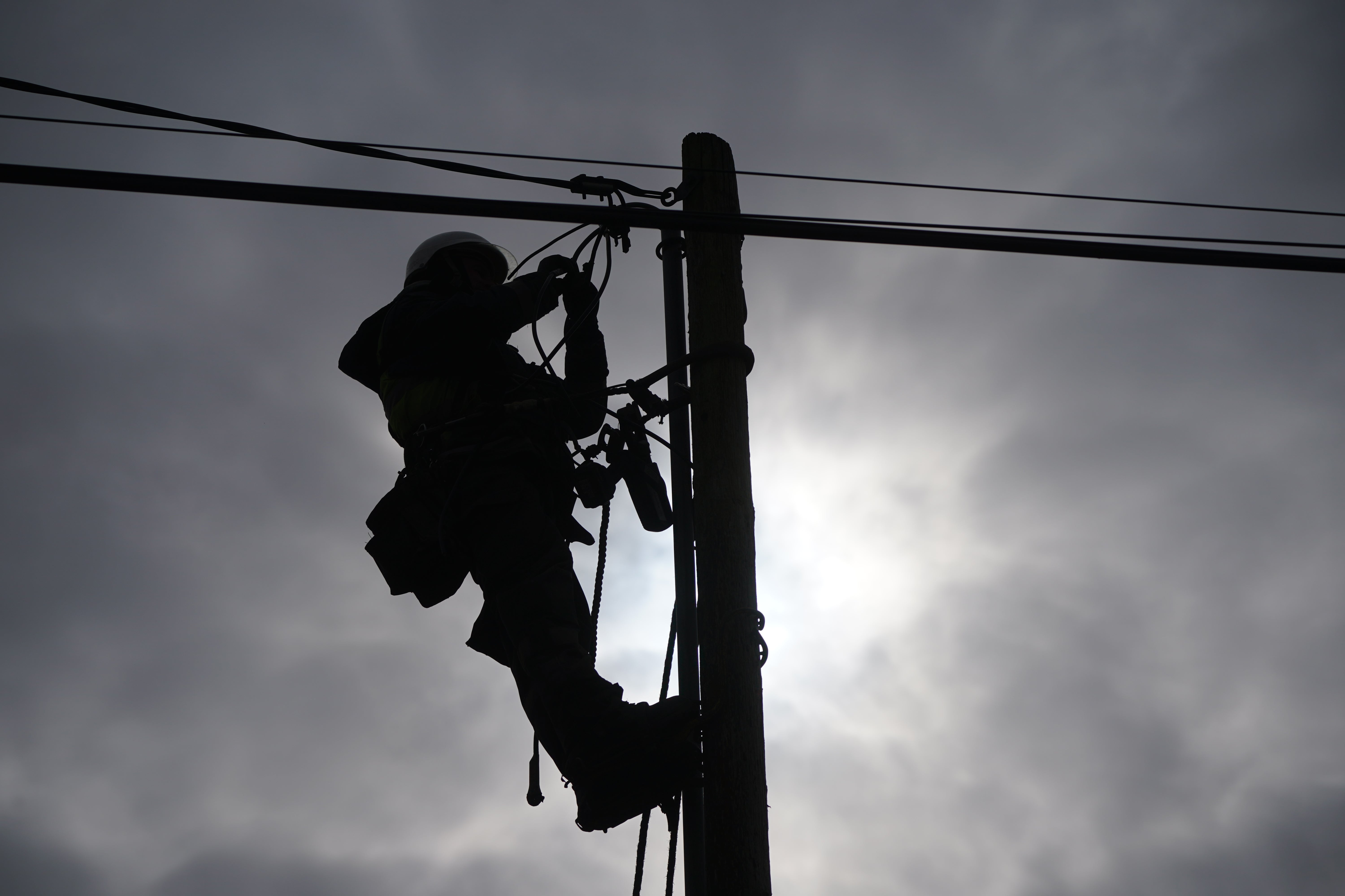 Power has been restored to the majority of homes after Storm Franklin caused widespread disruption (Niall Carson/PA)