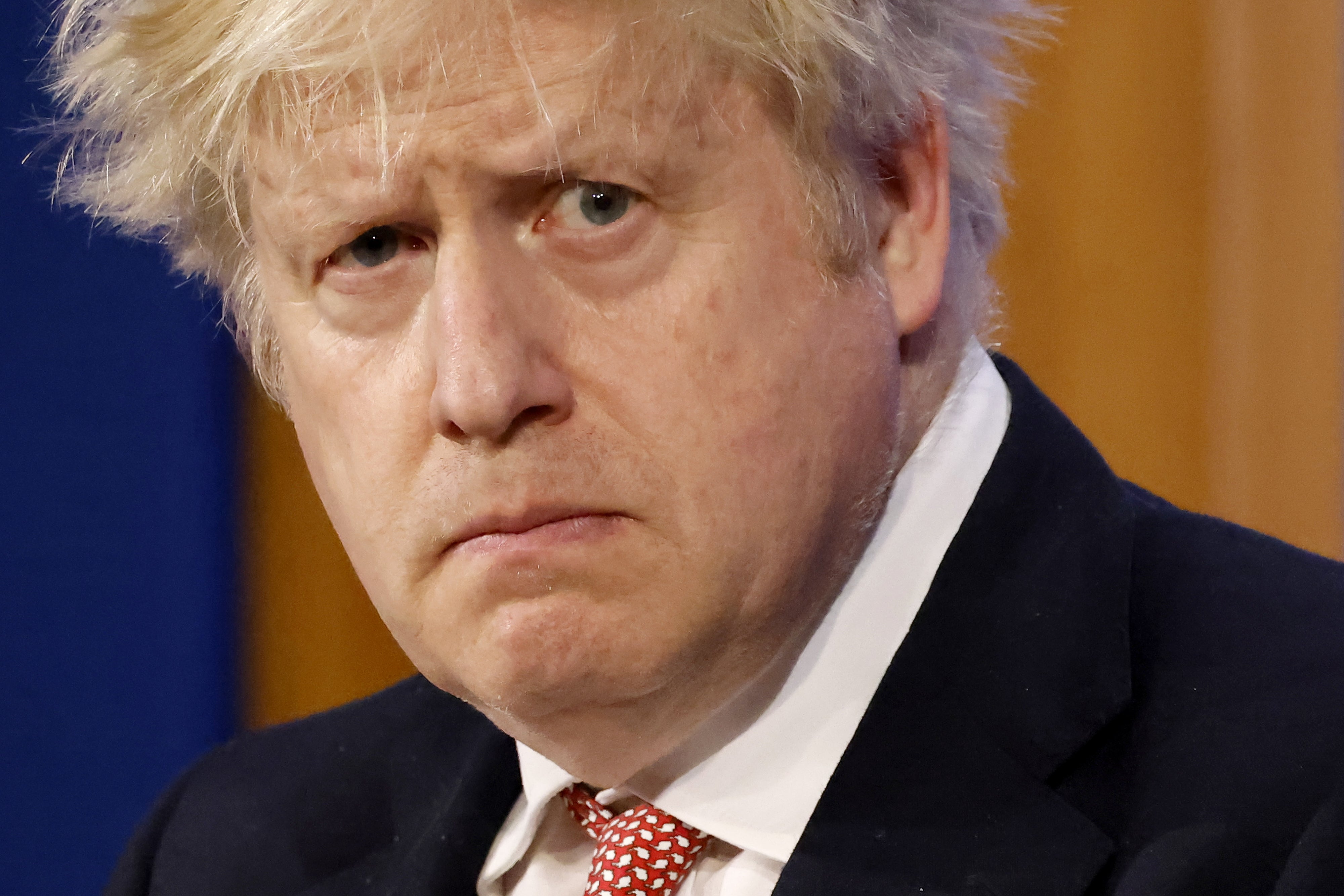 Prime Minister Boris Johnson during a media briefing in Downing Street (Tolga Akmen/PA)