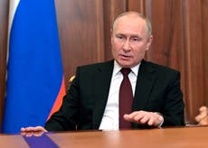 Putin declares Ukraine regions of Luhansk and Donetsk independent entities in signed decree