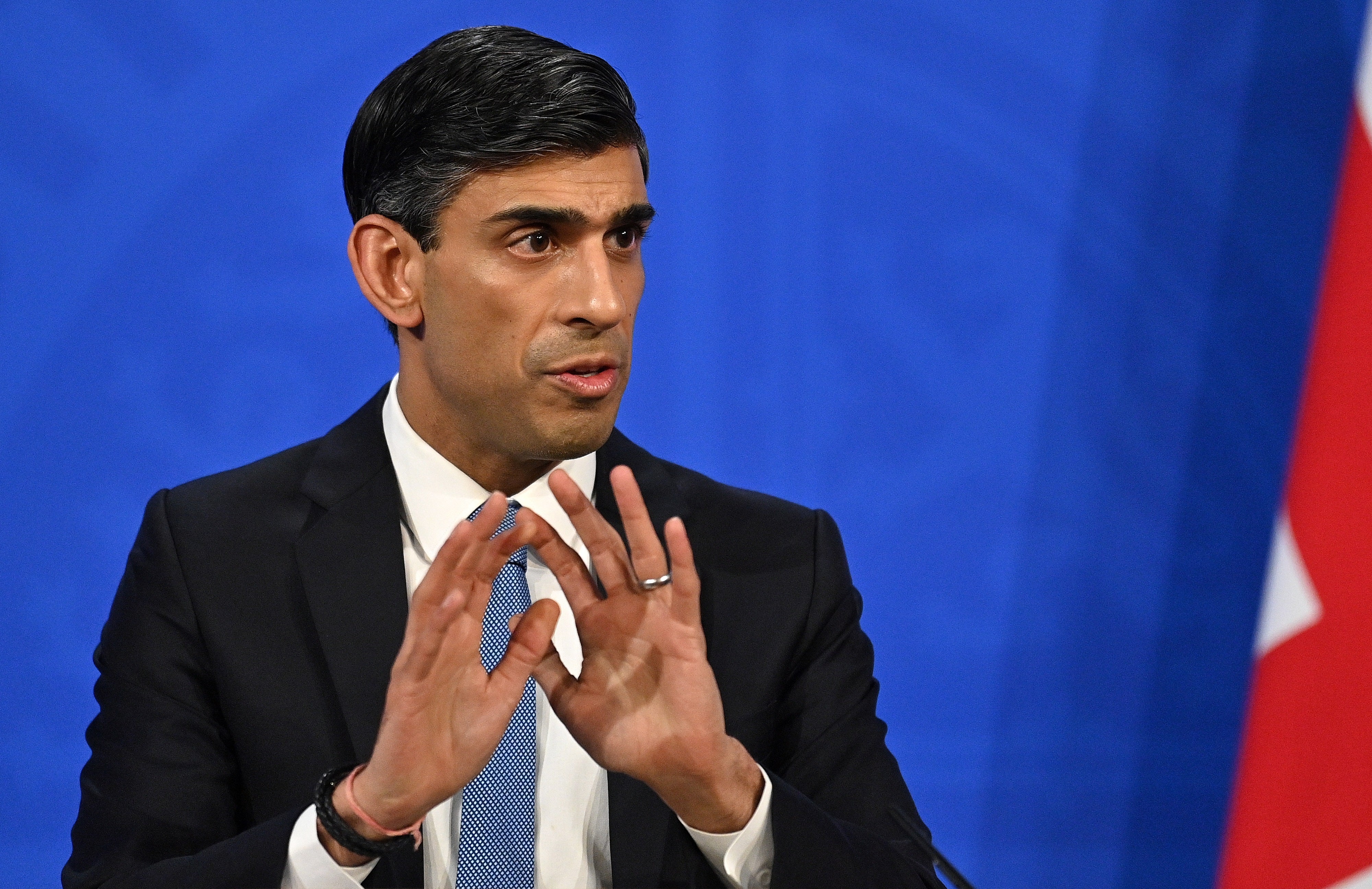 Chancellor Rishi Sunak said Government debt levels are improving (Justin Tallis/PA)