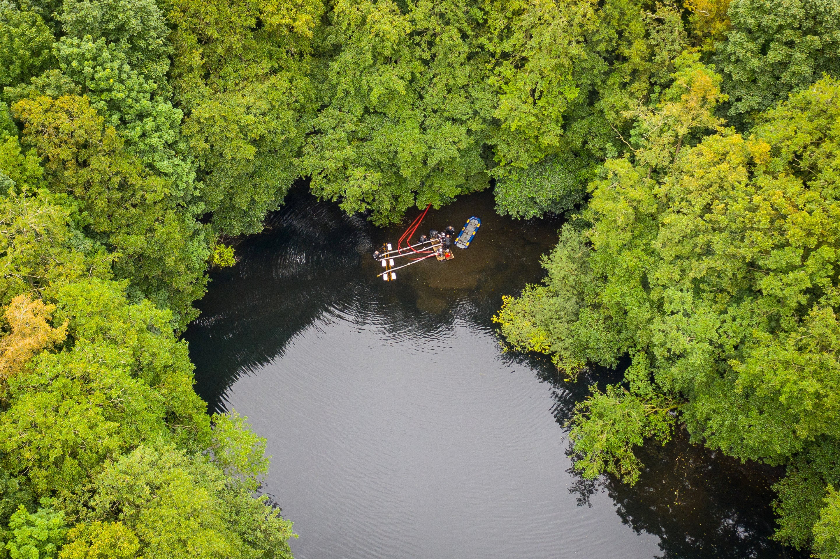 A search for Ms Lawrence took place last September