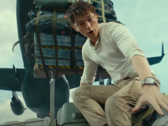 A still of Tom Holland as ‘Uncharted’ protagonist Nathan Drake