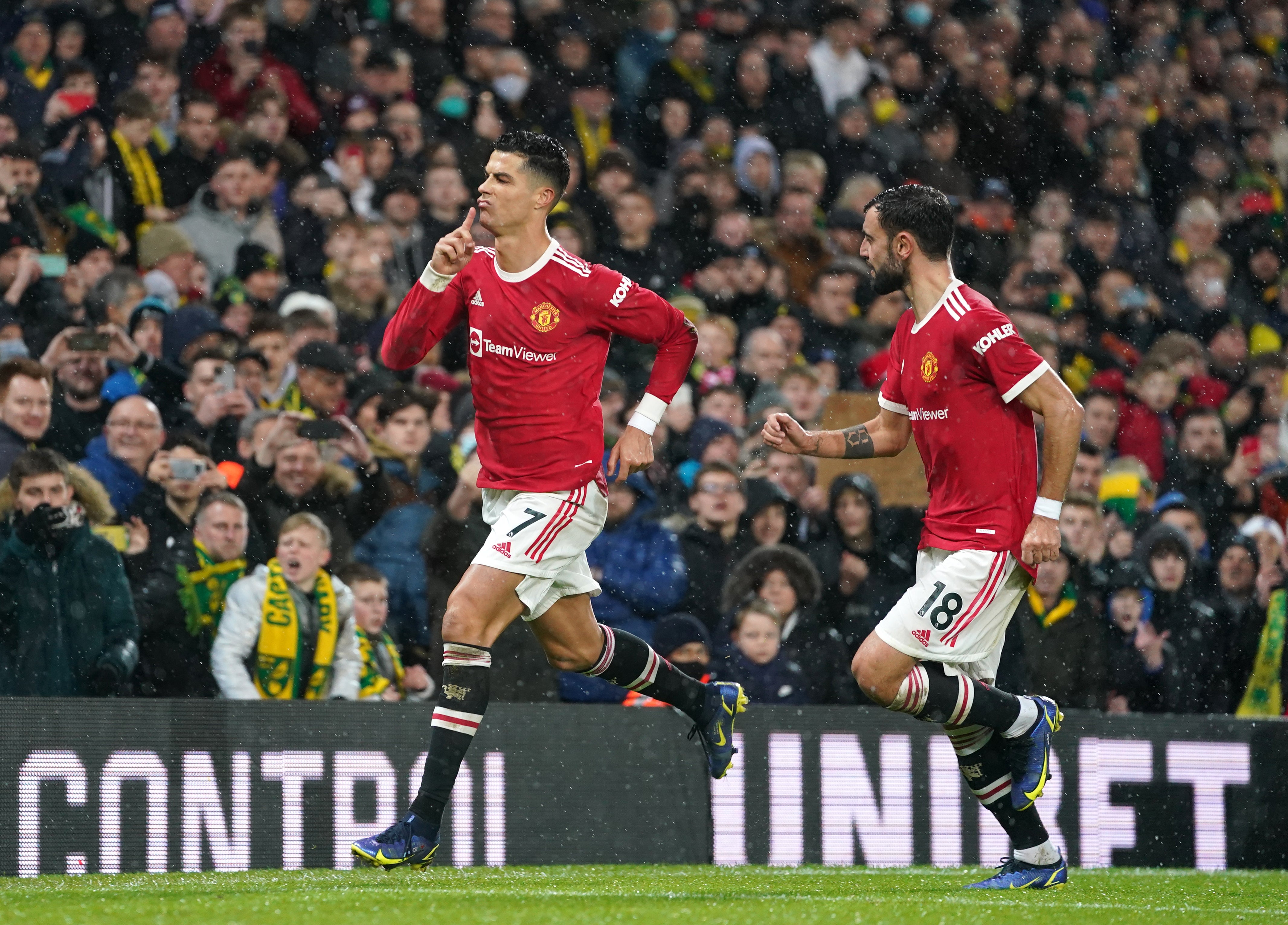 Cristiano Ronaldo played a key role in Manchester United’s Champions League group progress (Joe Giddens/PA)