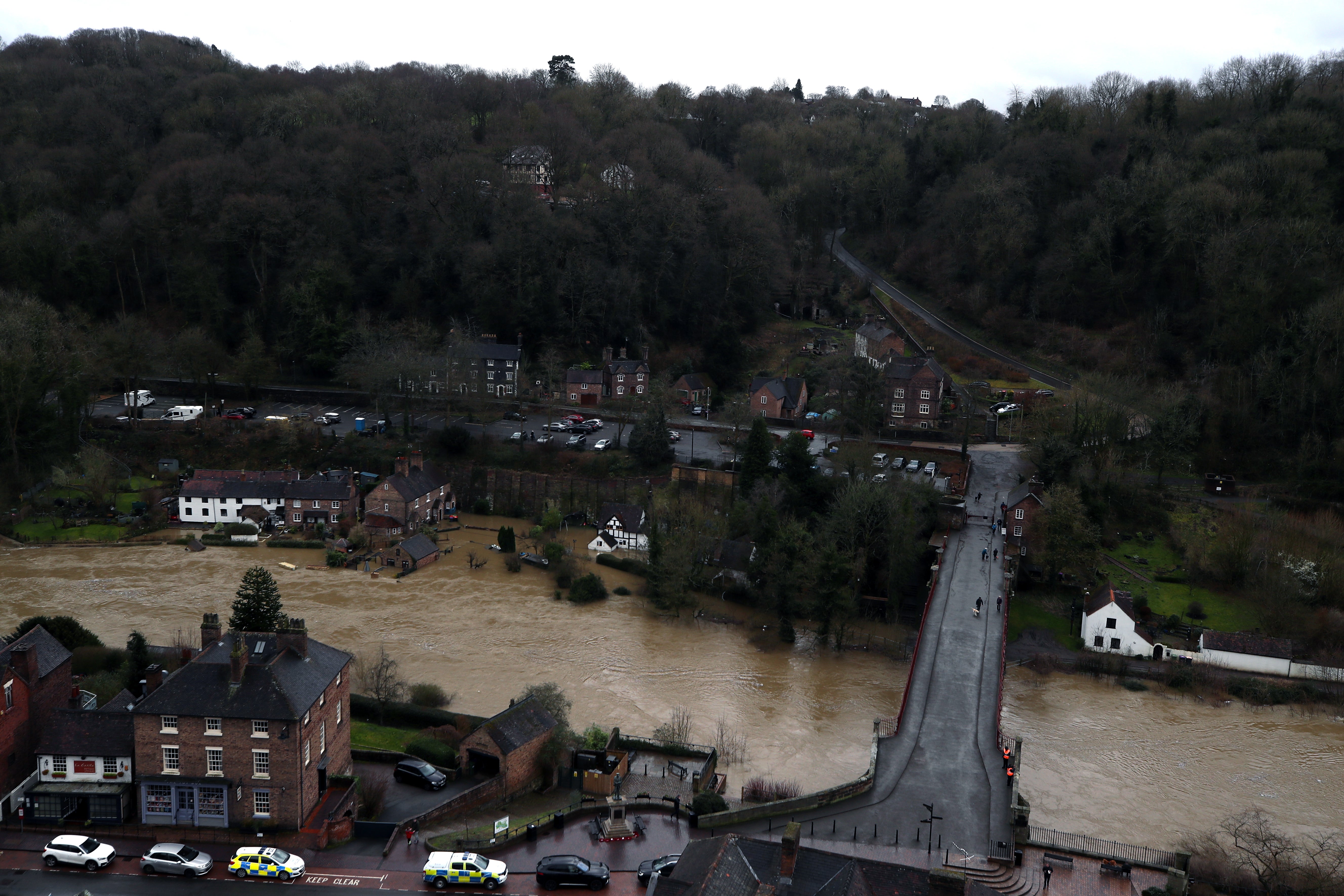 Local businesses have had to close to deal with the floods (Nick Potts/PA)