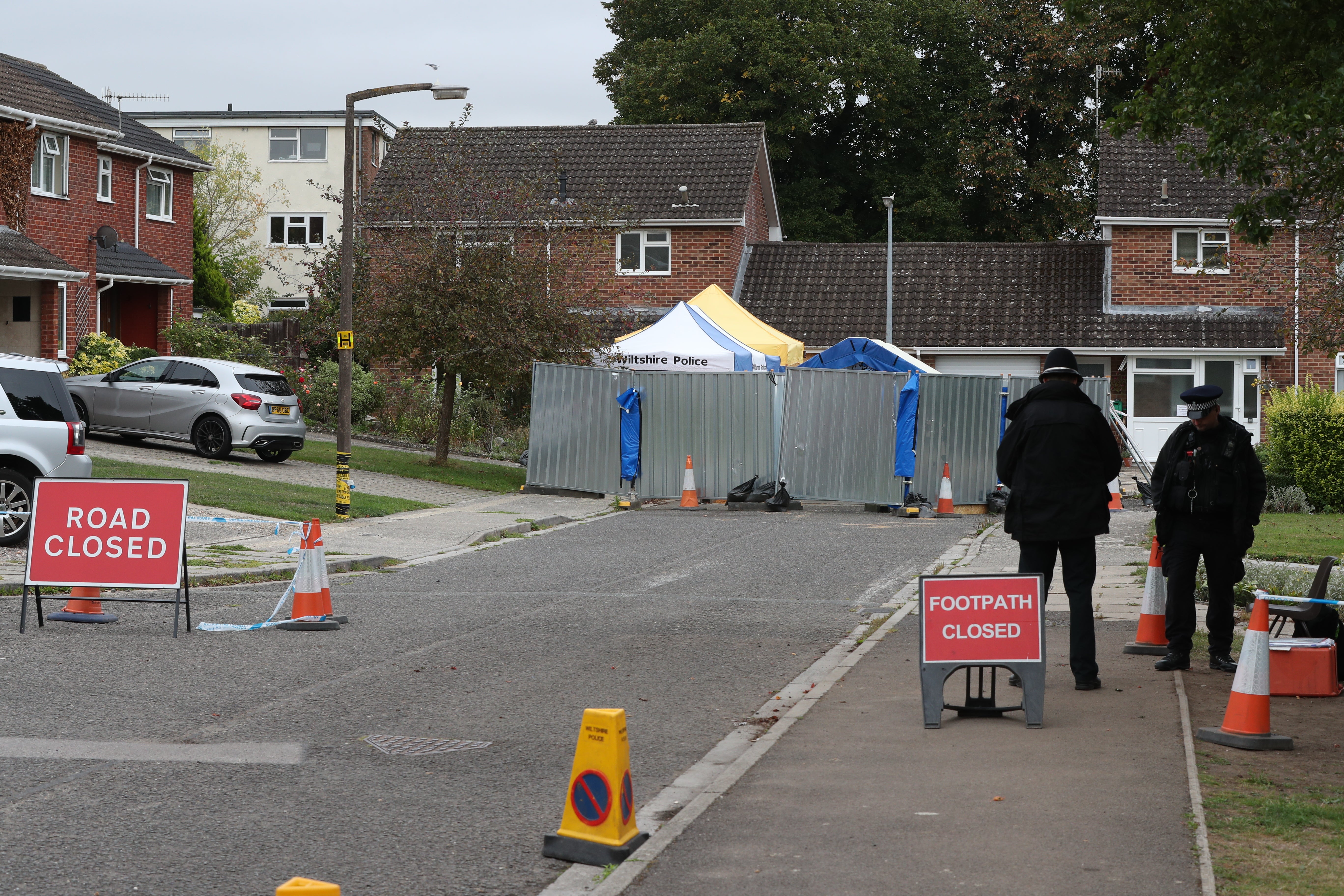 The home of former Russian spy Sergei Skripal on Christie Miller Road in Salisbury, Wiltshire (Jonathan Brady/PA)