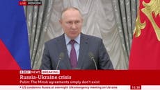 Vladimir Putin says use of ‘force’ on Ukraine is justified for a ‘good cause’