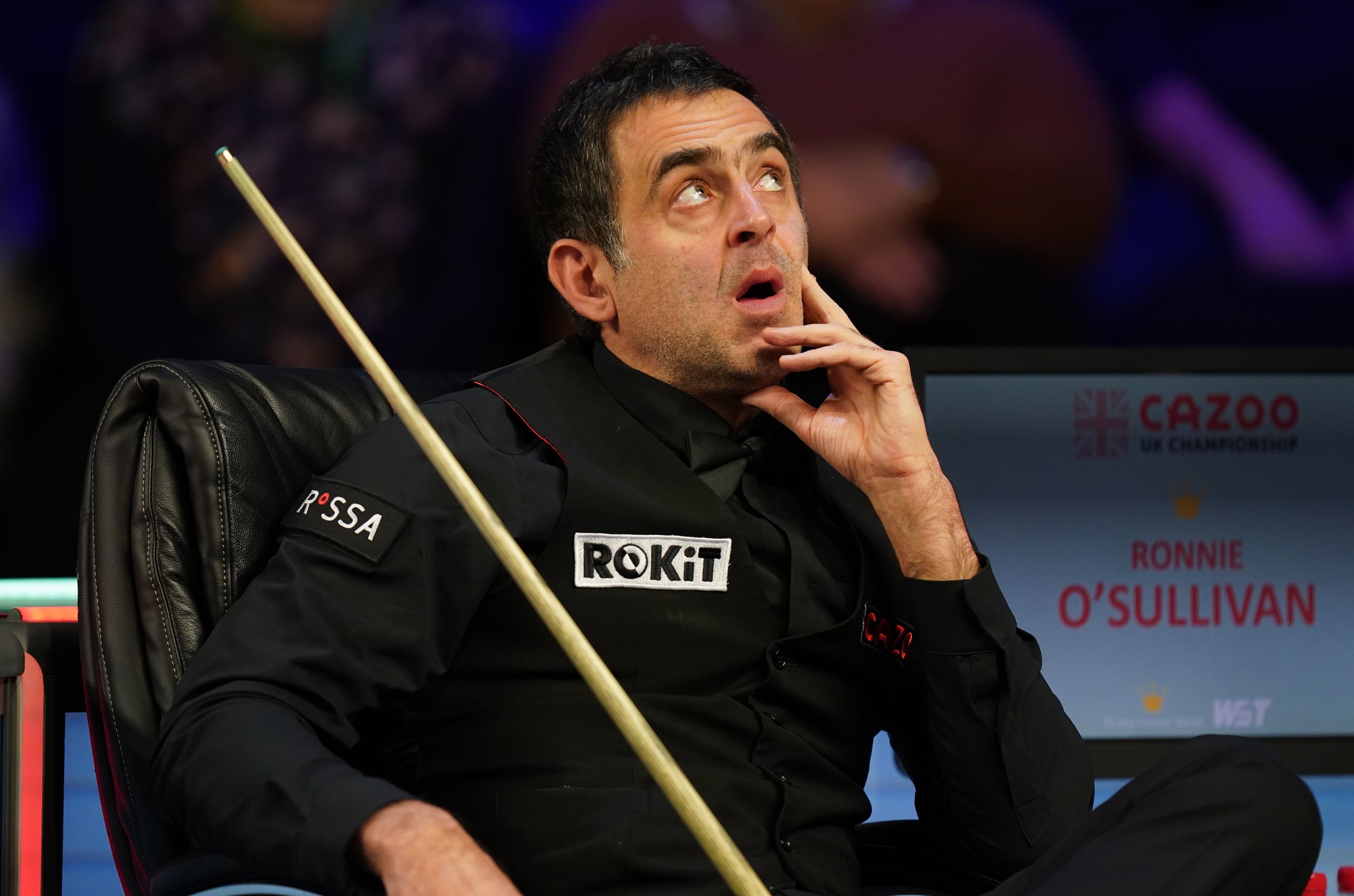 Ronnie O’Sullivan, a six-time world champion, opened up on his post-match issues (Mike Egerton/PA)