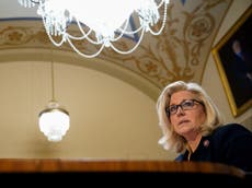 Liz Cheney accuses Trump of ‘aiding our enemies’ by calling Putin a ‘genius’ for Ukraine invasion