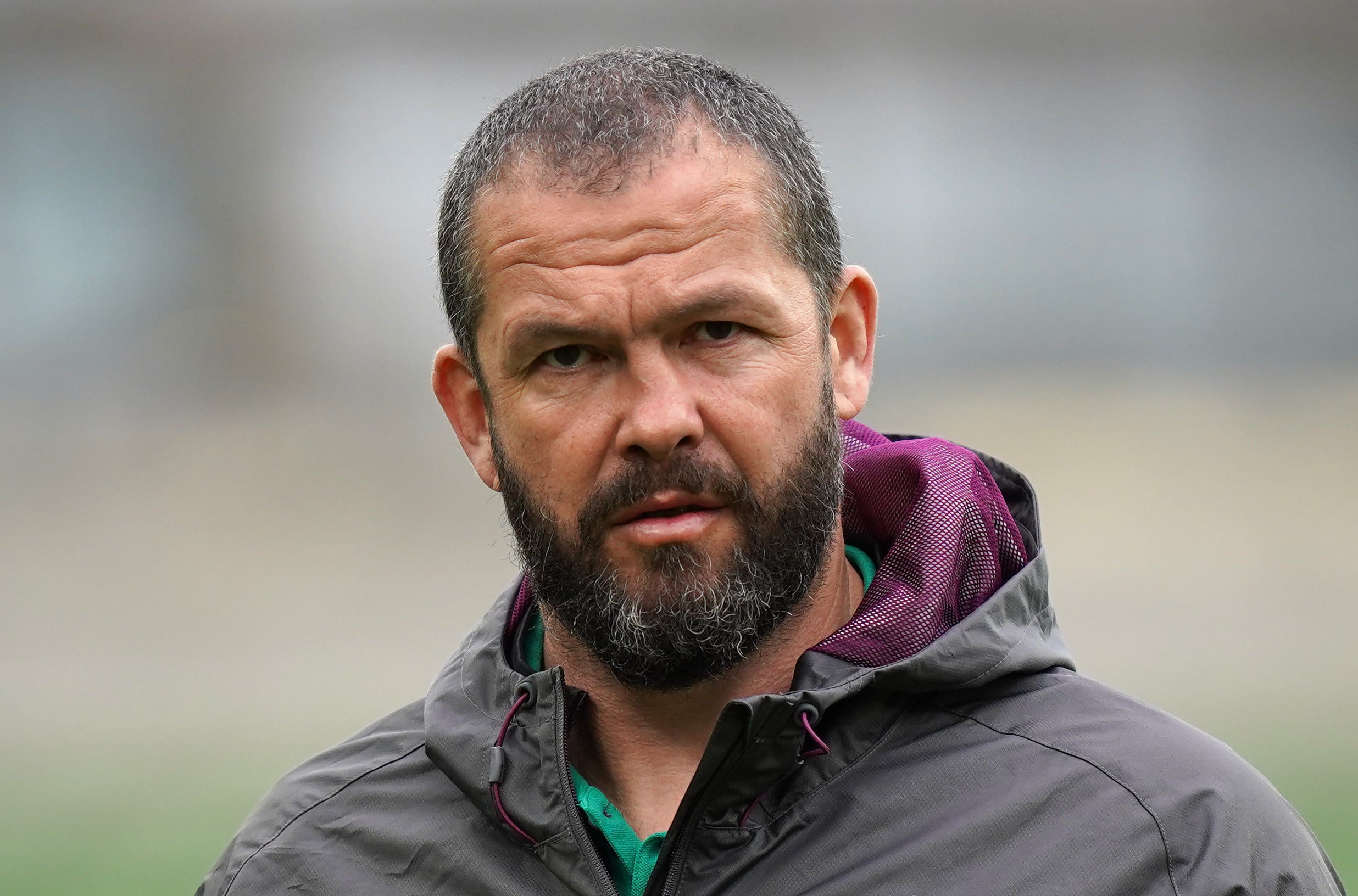 Ireland head coach Andy Farrell has a decision to make at fly-half (Niall Carson/PA)