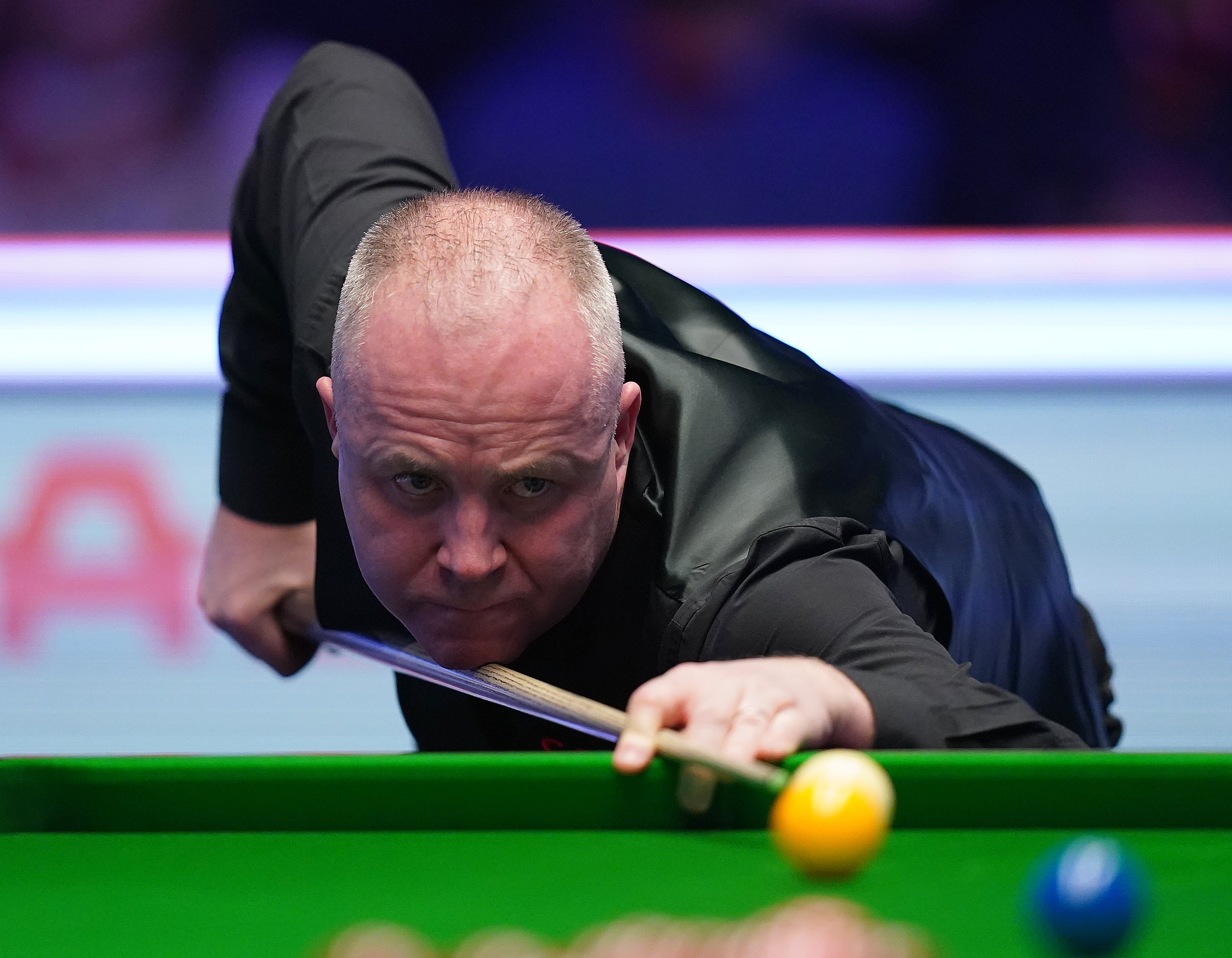 John Higgins suffered a rare 5-0 defeat by Tom Ford at the European Masters (Adam Davy/PA)