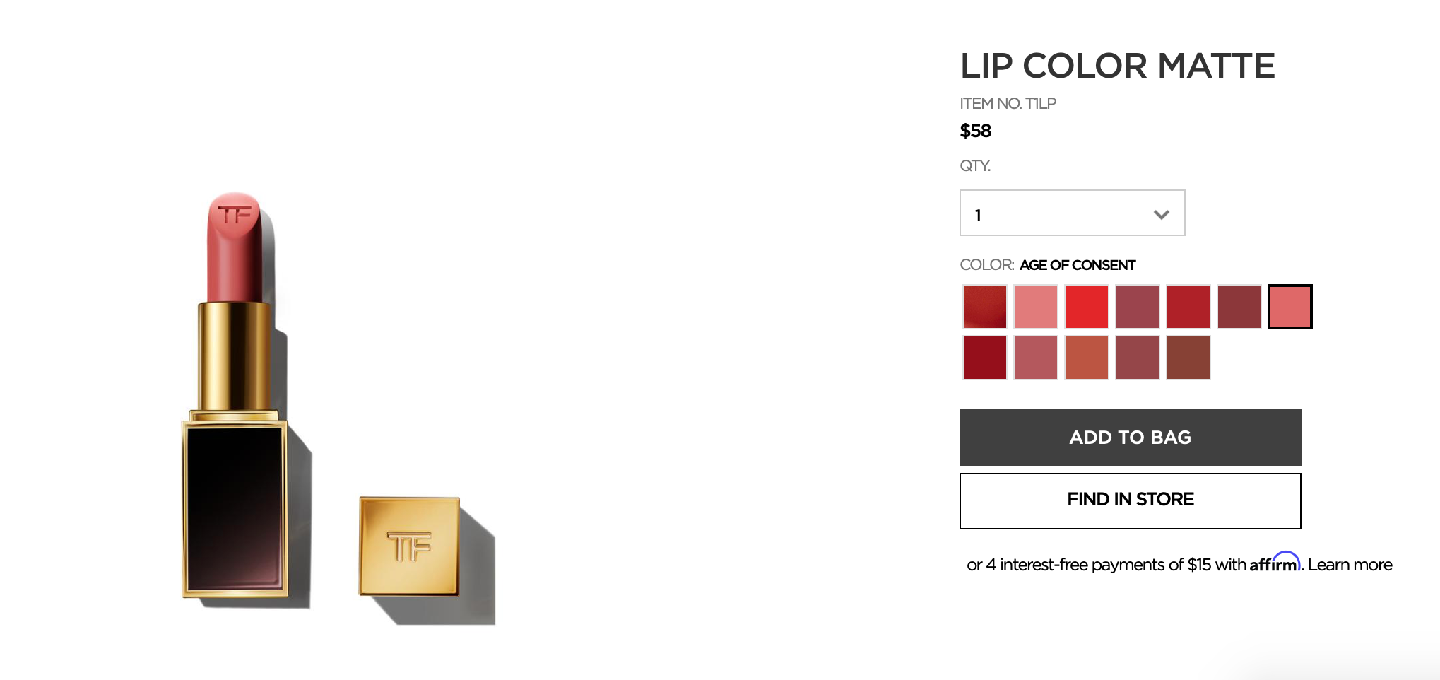 Tom Ford Beauty faces backlash over lipstick shade names