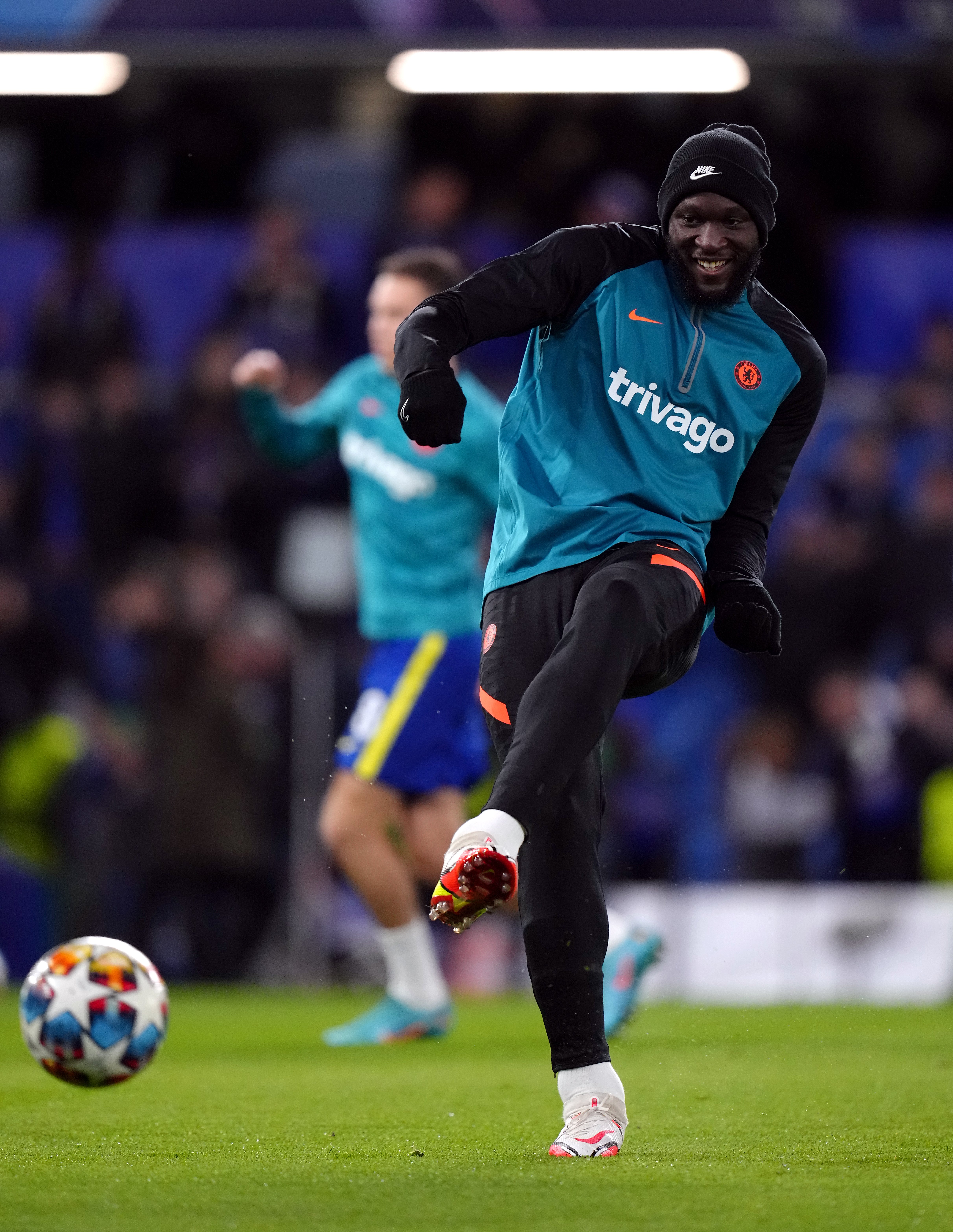 Romelu Lukaku was an unused replacement against Lille (John Walton/PA)