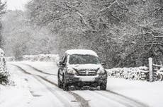 Snow brings travel disruption amid warnings of lightning strikes