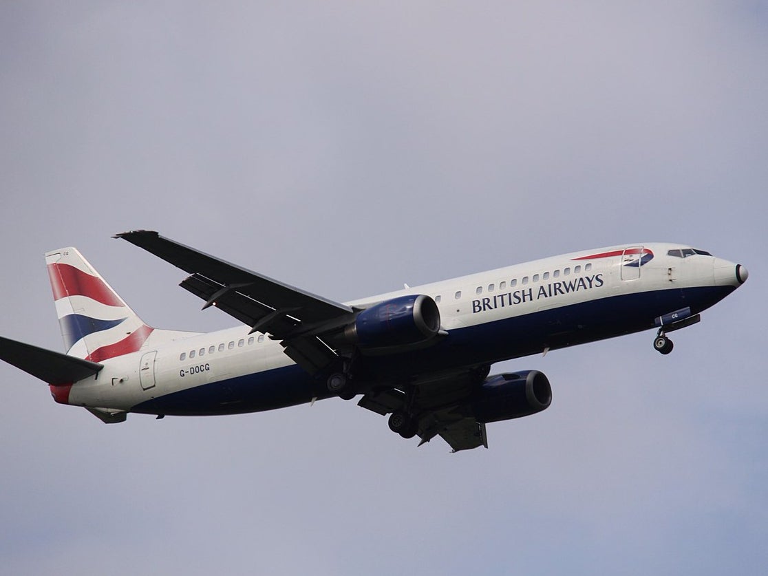 A British Airways 734