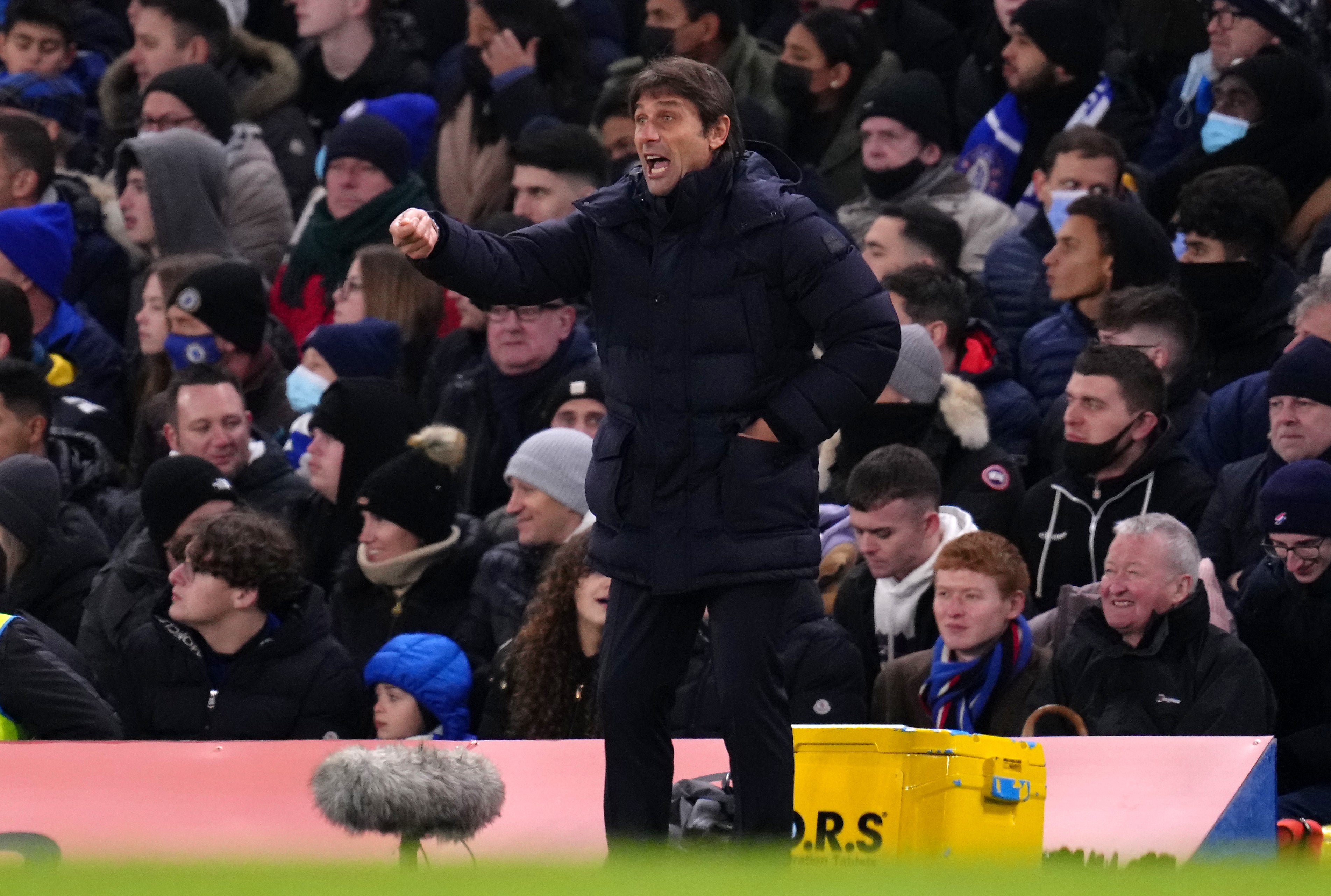 Antonio Conte has cast doubt on his Tottenham future (John Walton/PA)