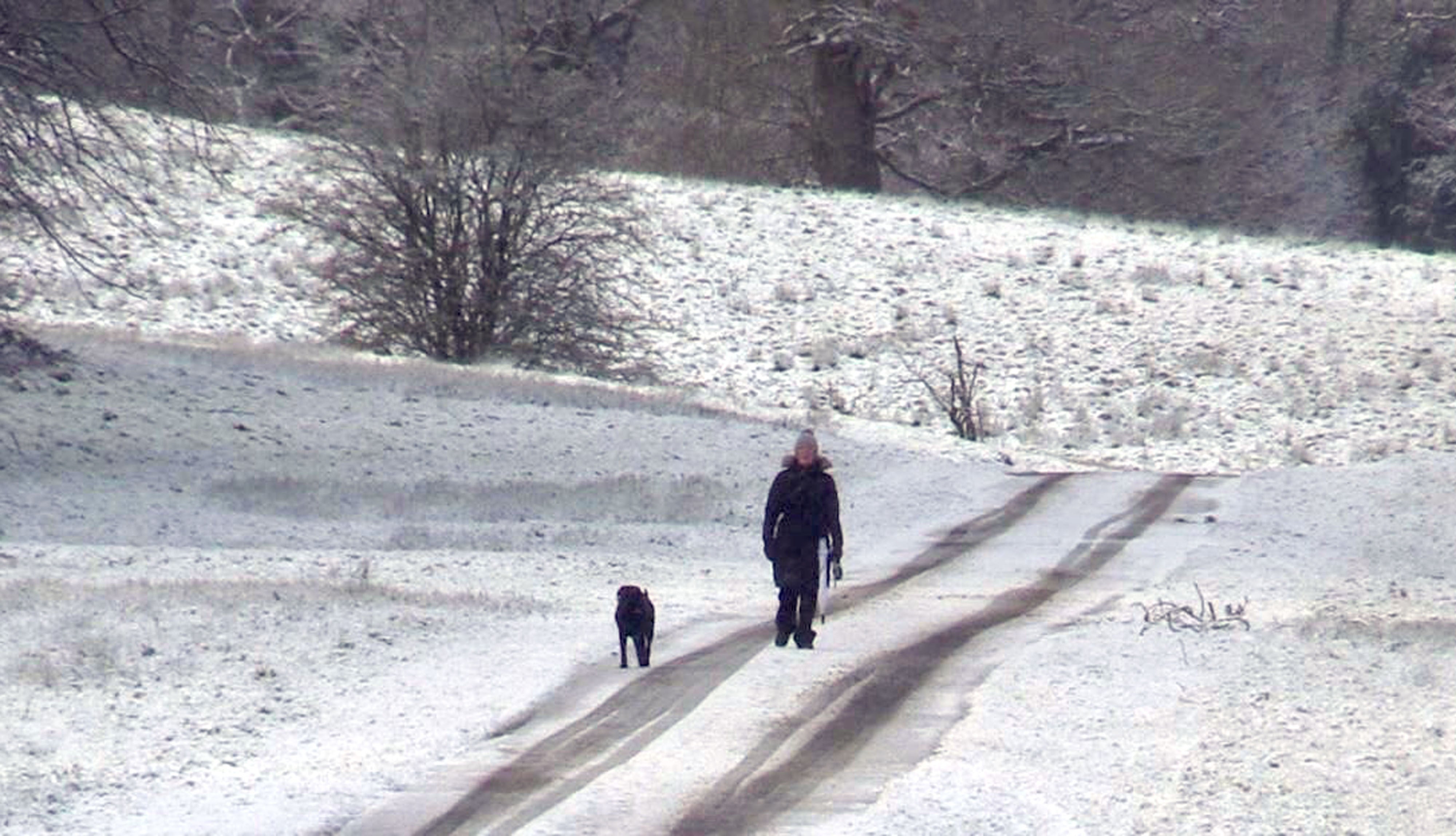 Snowy conditions at Castle Coole in Enniskillen, Co Fermanagh as the county was covered by an overnight snow fall (PA)