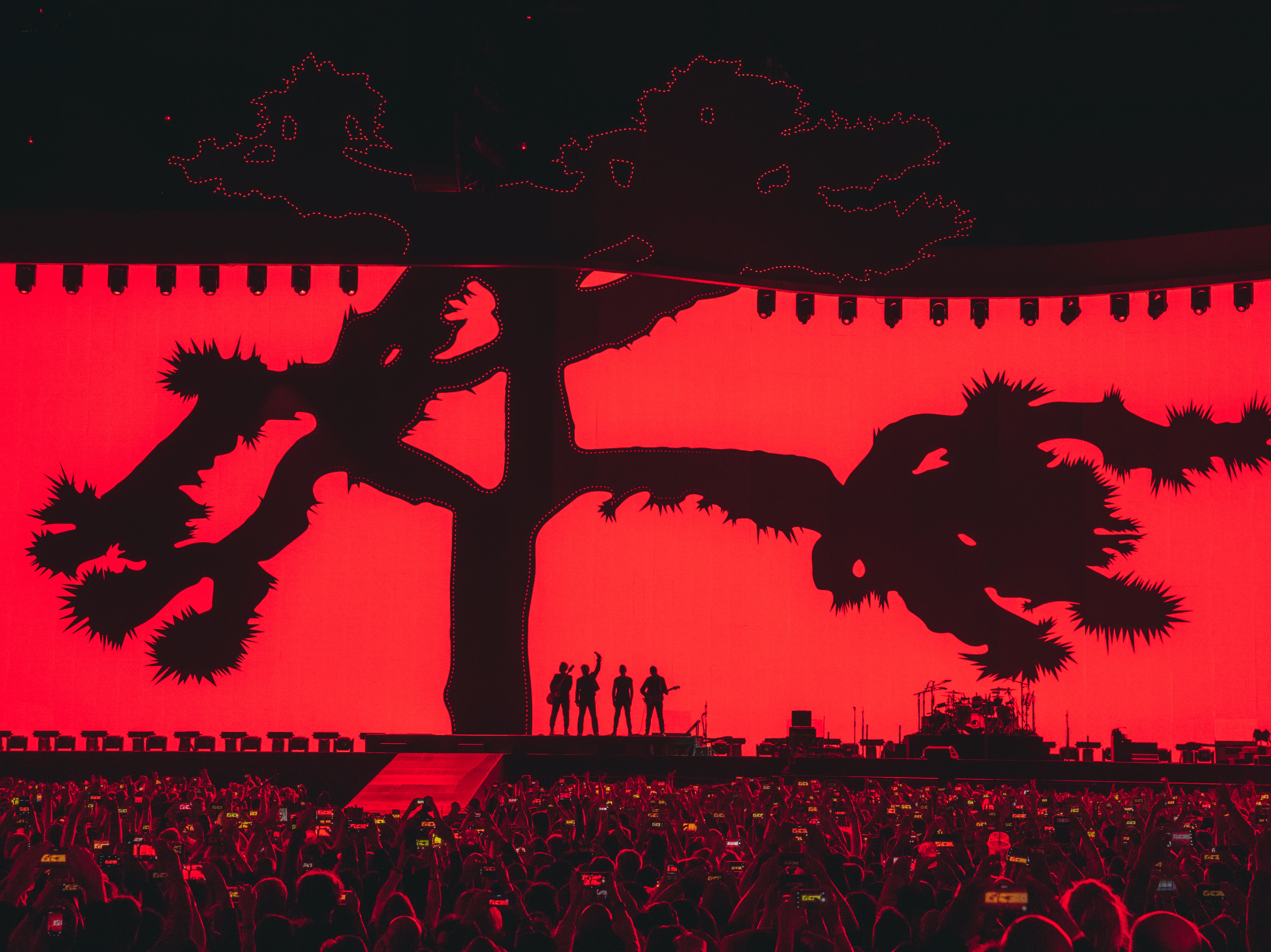 U2 during their 2017 Joshua Tree tour