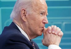 Biden news – live: Ukraine’s Zelensky says US ‘looking on’ as Russia attacks and DC turns to Scotus pick