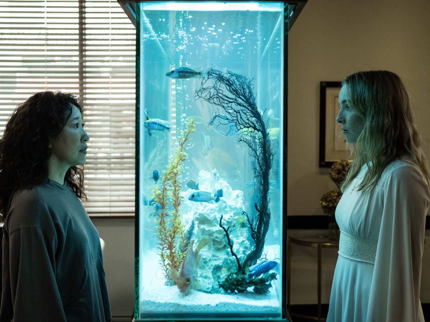 Sleeping with the fishes: Eve Polastri (Sandra Oh) and Villanelle (Jodie Comer) in ‘Killing Eve’