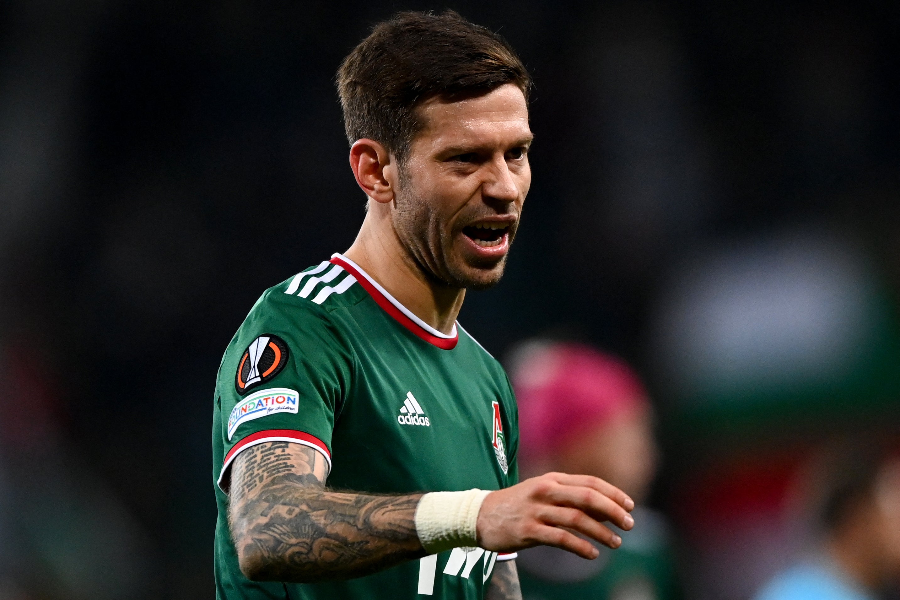 Lokomotiv Moscow’s Russian forward Fedor Smolov