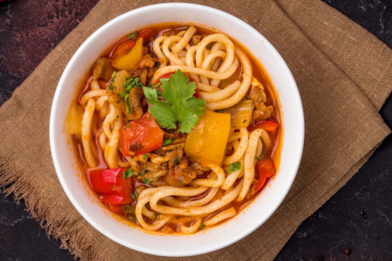 Try staple dishes such as lagman (stir-fried noodles)