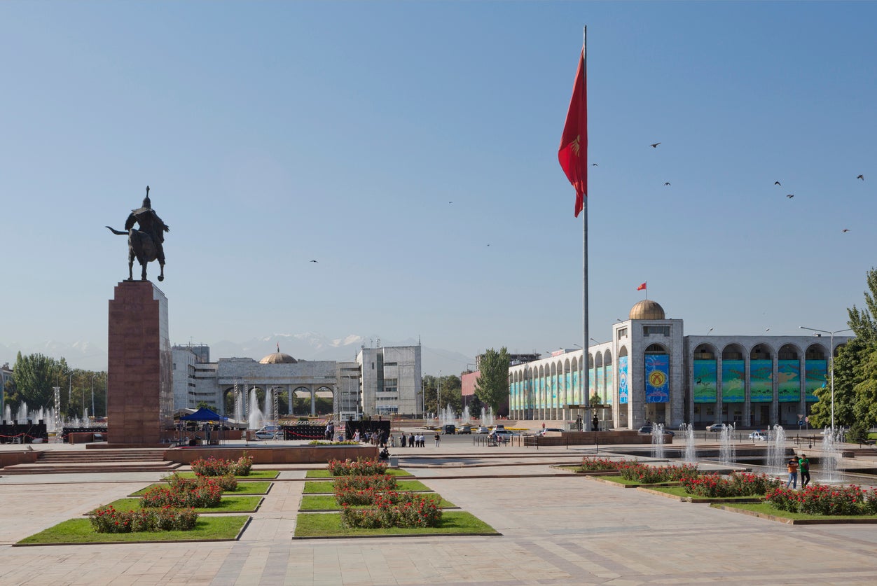 Bishkek is Kyrgyzstan’s cosmopolitan capital