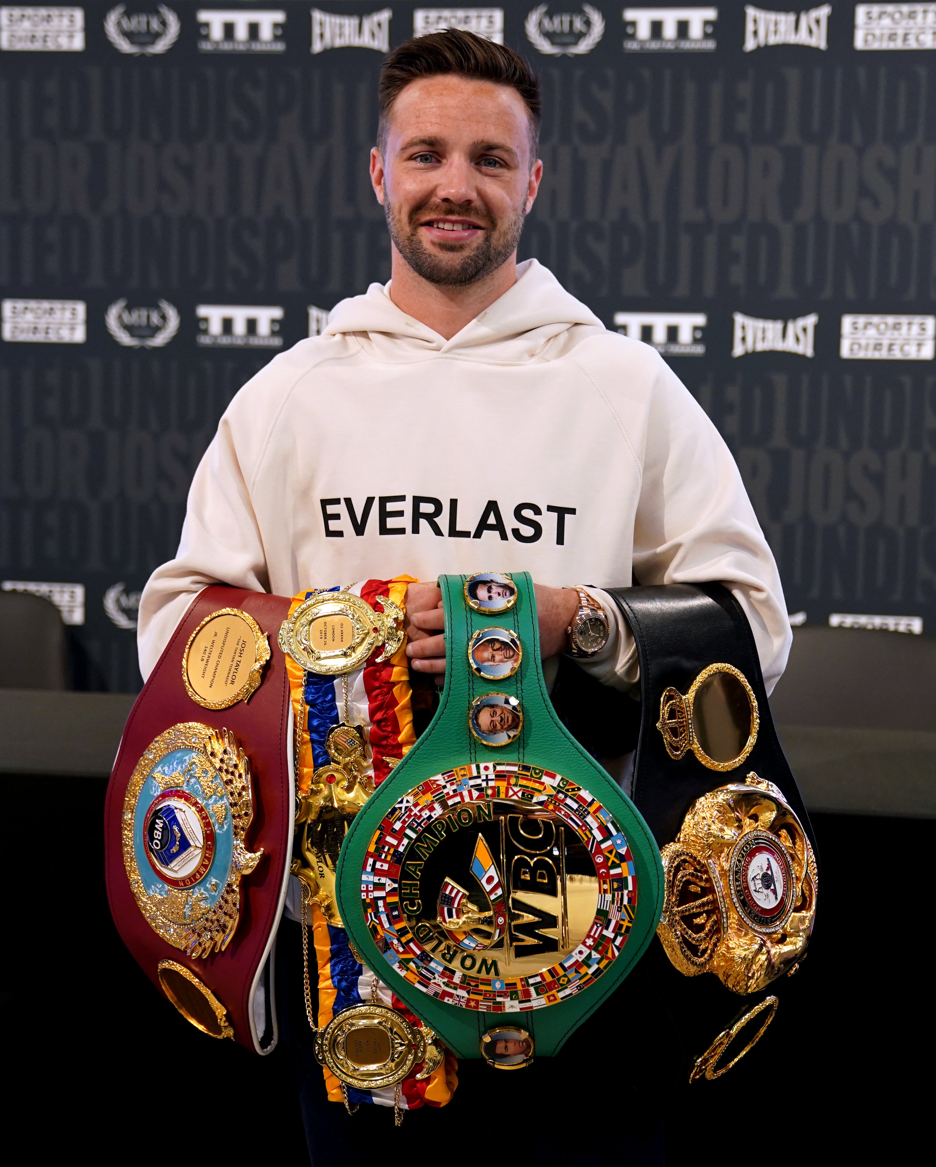 Josh Taylor will defend his titles in Glasgow on Saturday night (Kirsty O’Connor/PA)