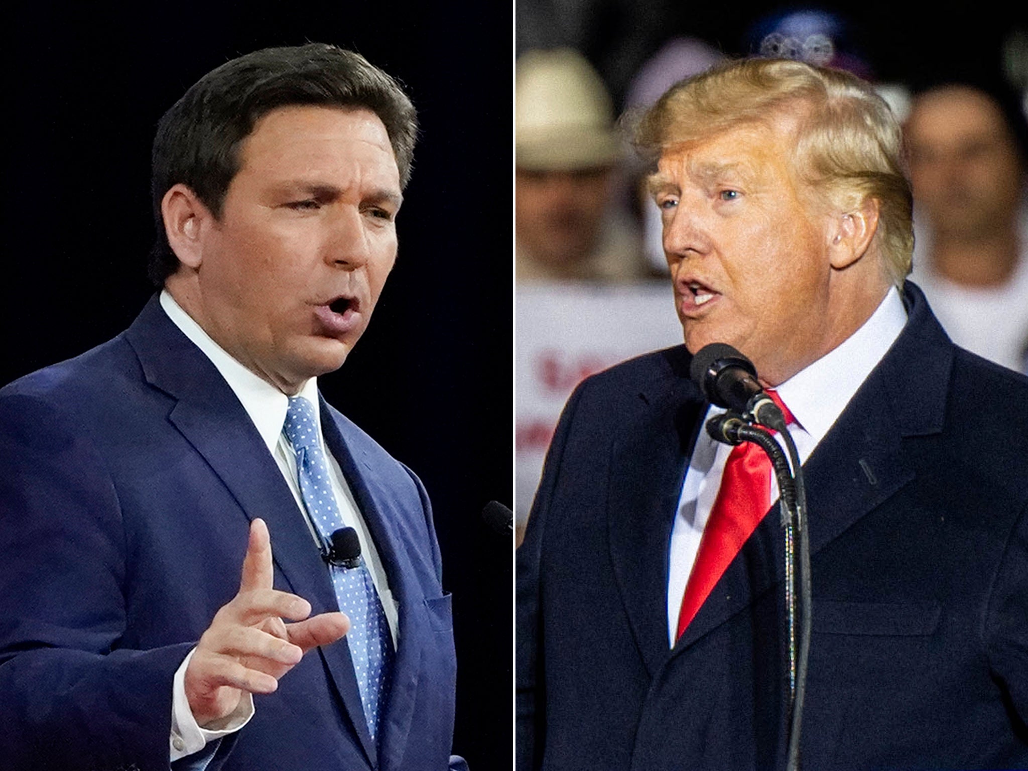 Ron DeSantis is the second most popular Republican leader. Donald Trump has noticed.