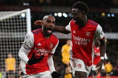Alexandre Lacazette snatches last-gasp victory for Arsenal against Wolves