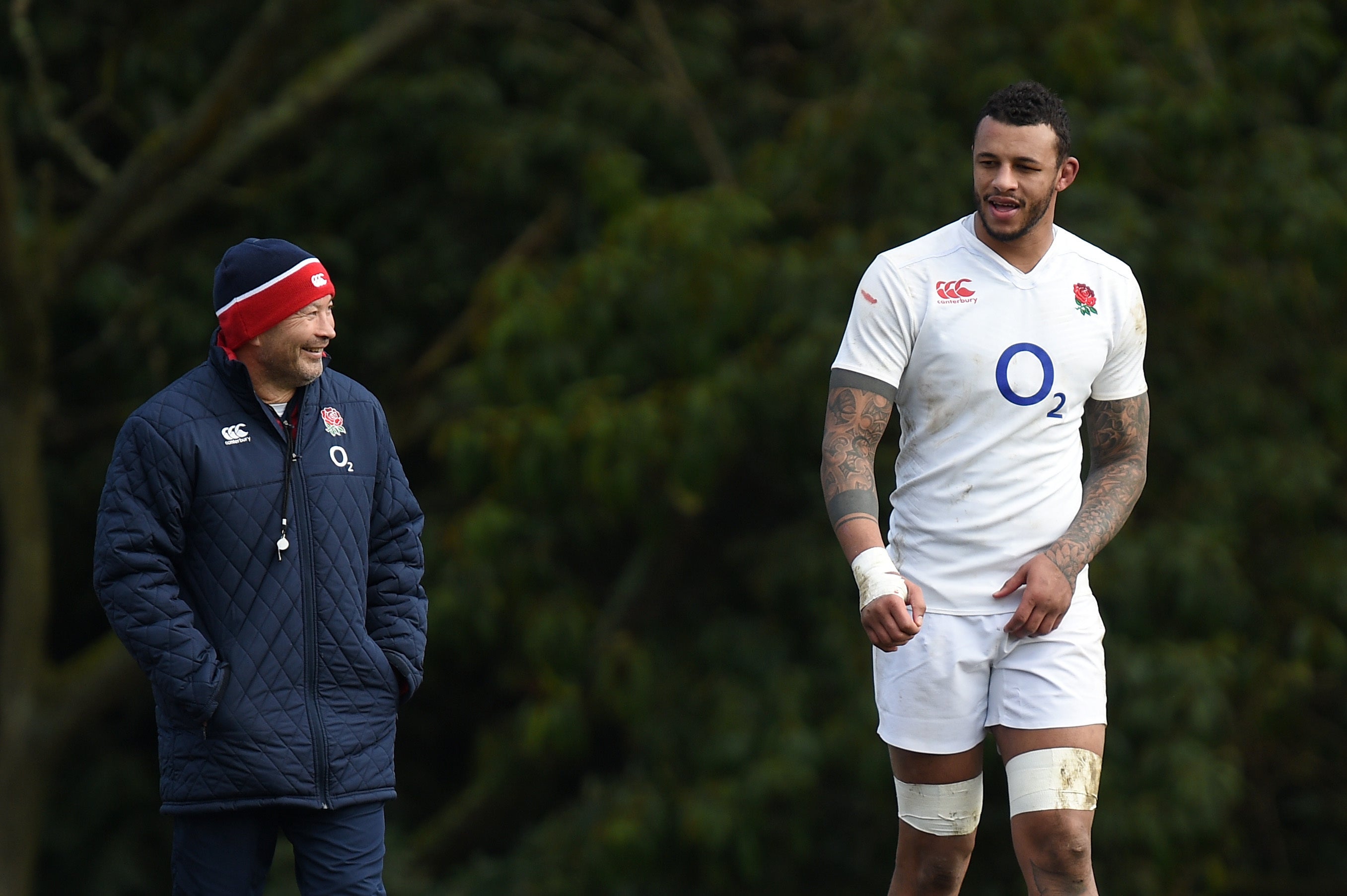 Eddie Jones (left) was not immediately impressed by Courtney Lawes when he took over as England head coach (Andrew Matthews/PA)