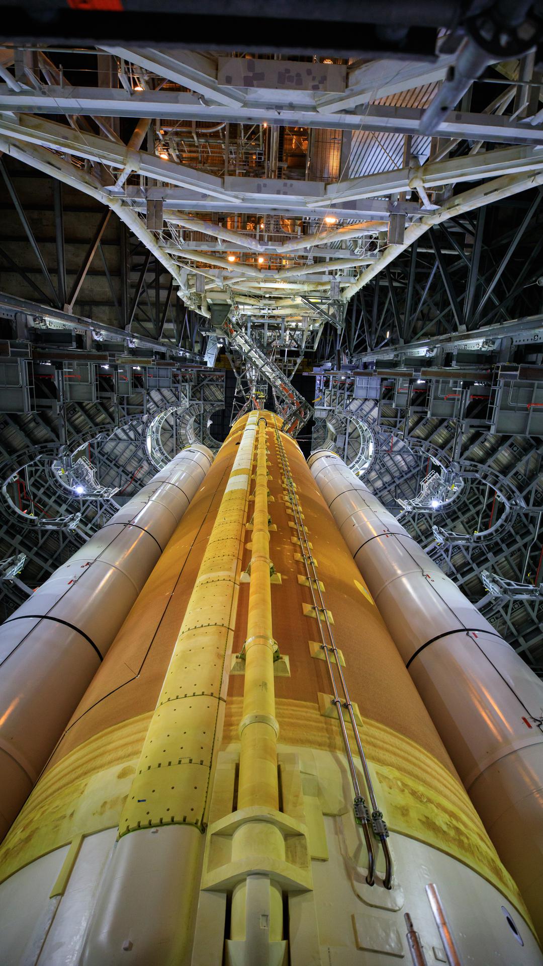 Nasa’s Space Launch System rocket at Kennedy Space Center