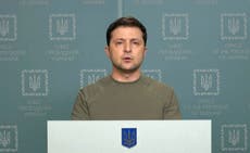 Ukraine president says his country ‘has been left to fight alone’ as hundreds killed or injured