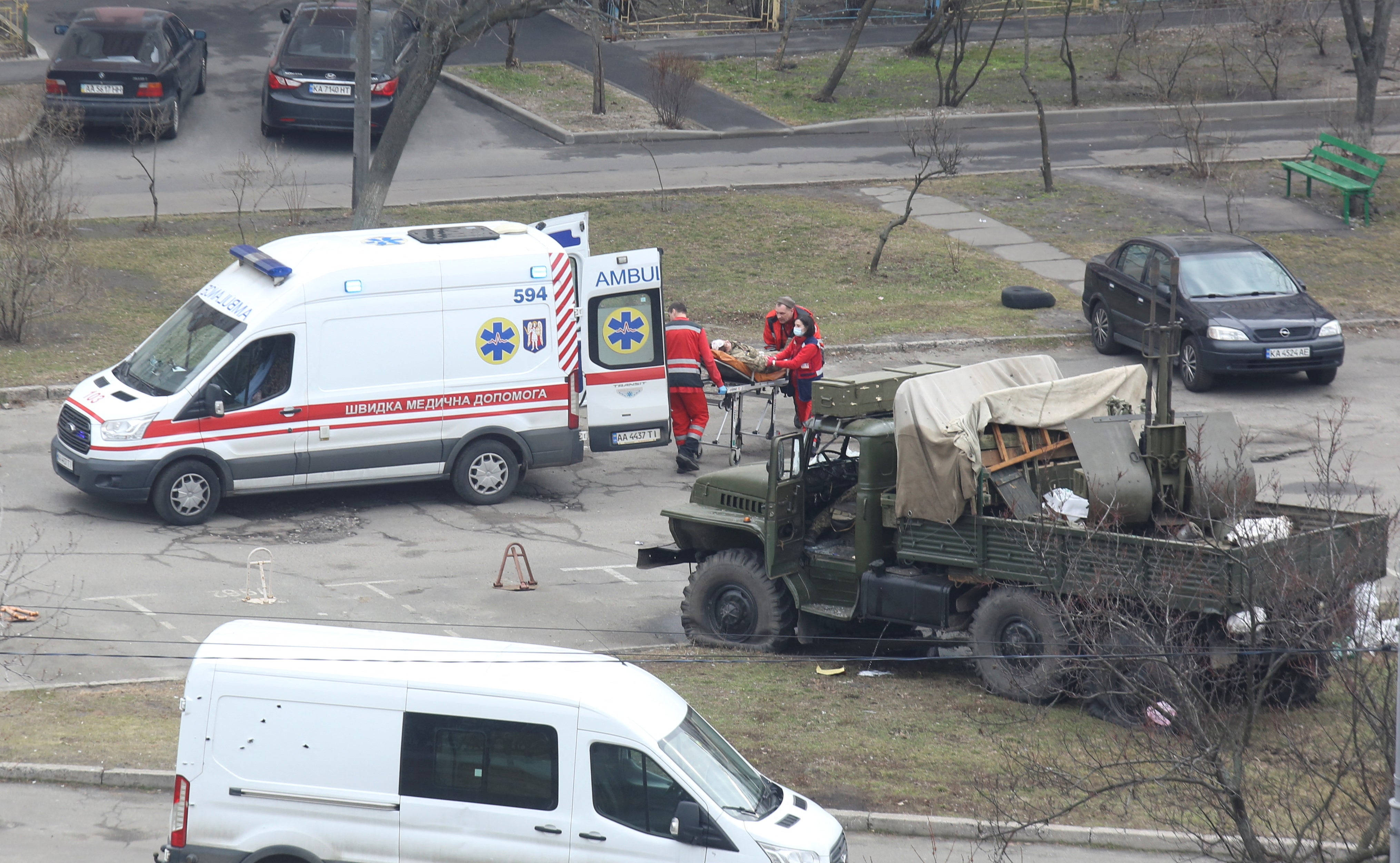 The UK is sending a further 22 ambulances to Ukraine, while more than 40 fire engines have just arrived in the country