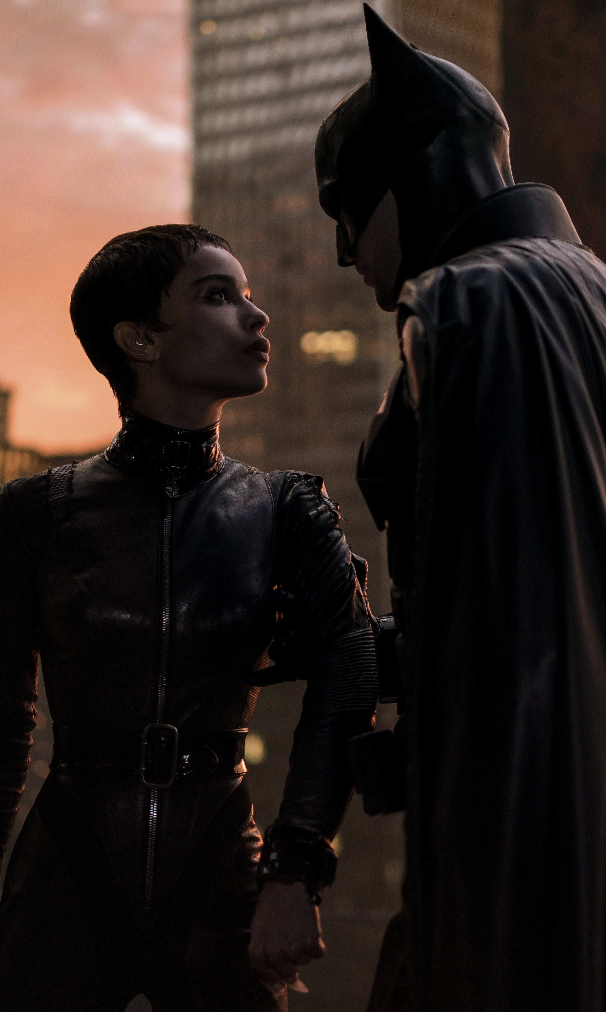 Zoë Kravitz and Robert Pattinson in ‘The Batman'