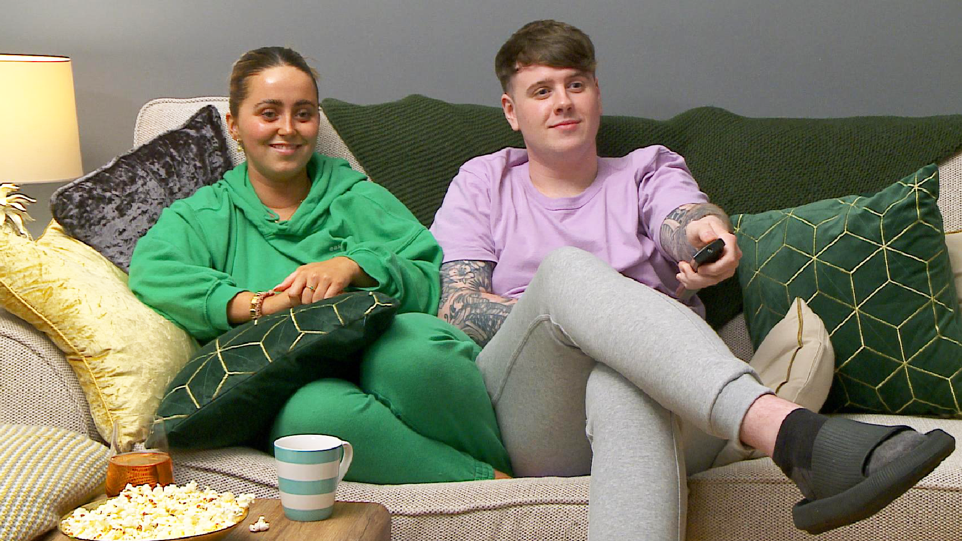 New Gogglebox cast members Roisin and Joe (Channel 4/Studio Lambert/PA)