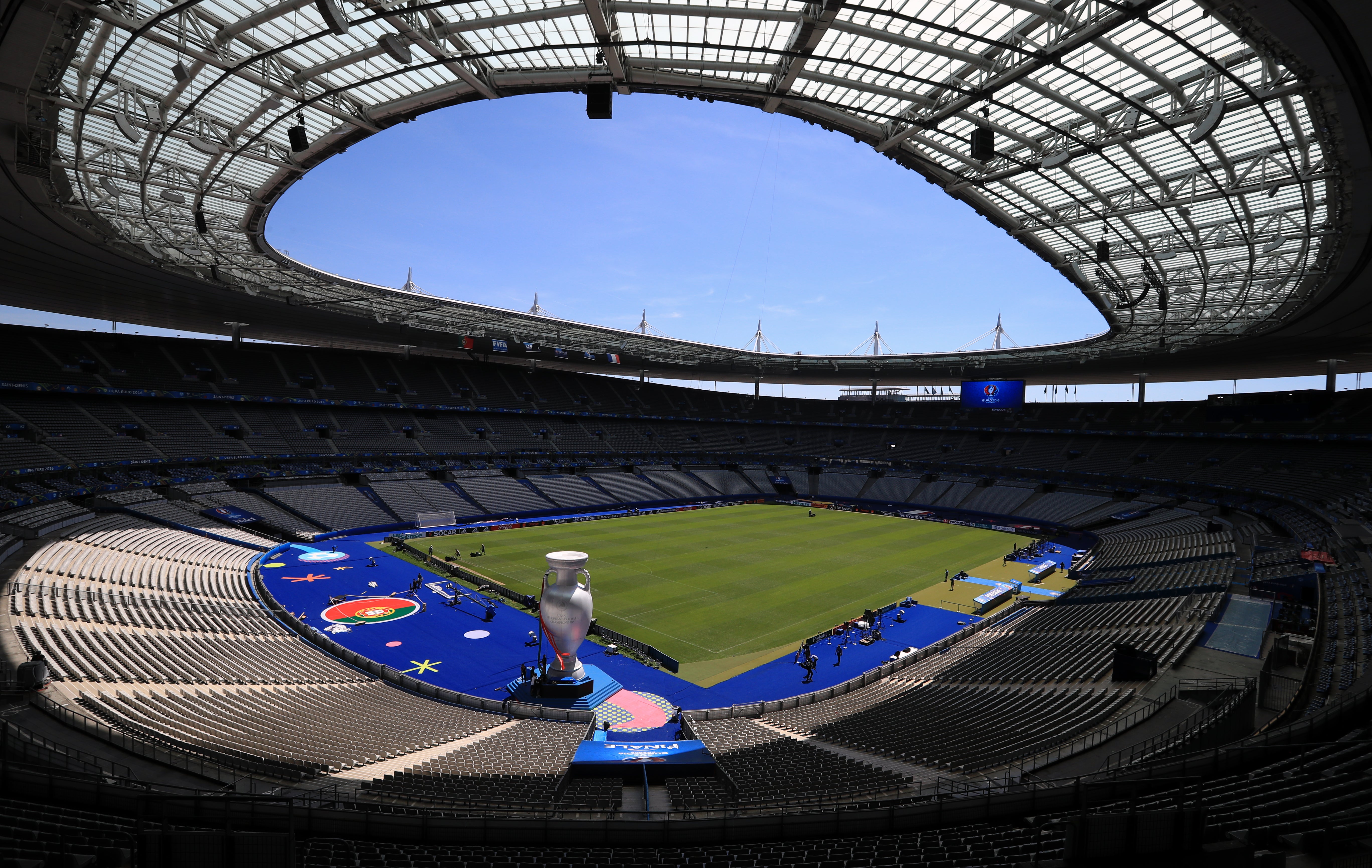 The Stade de France in Paris will host the 2022 Champions League final after UEFA removed hosting rights from St Petersburg (Mike Egerton/PA)