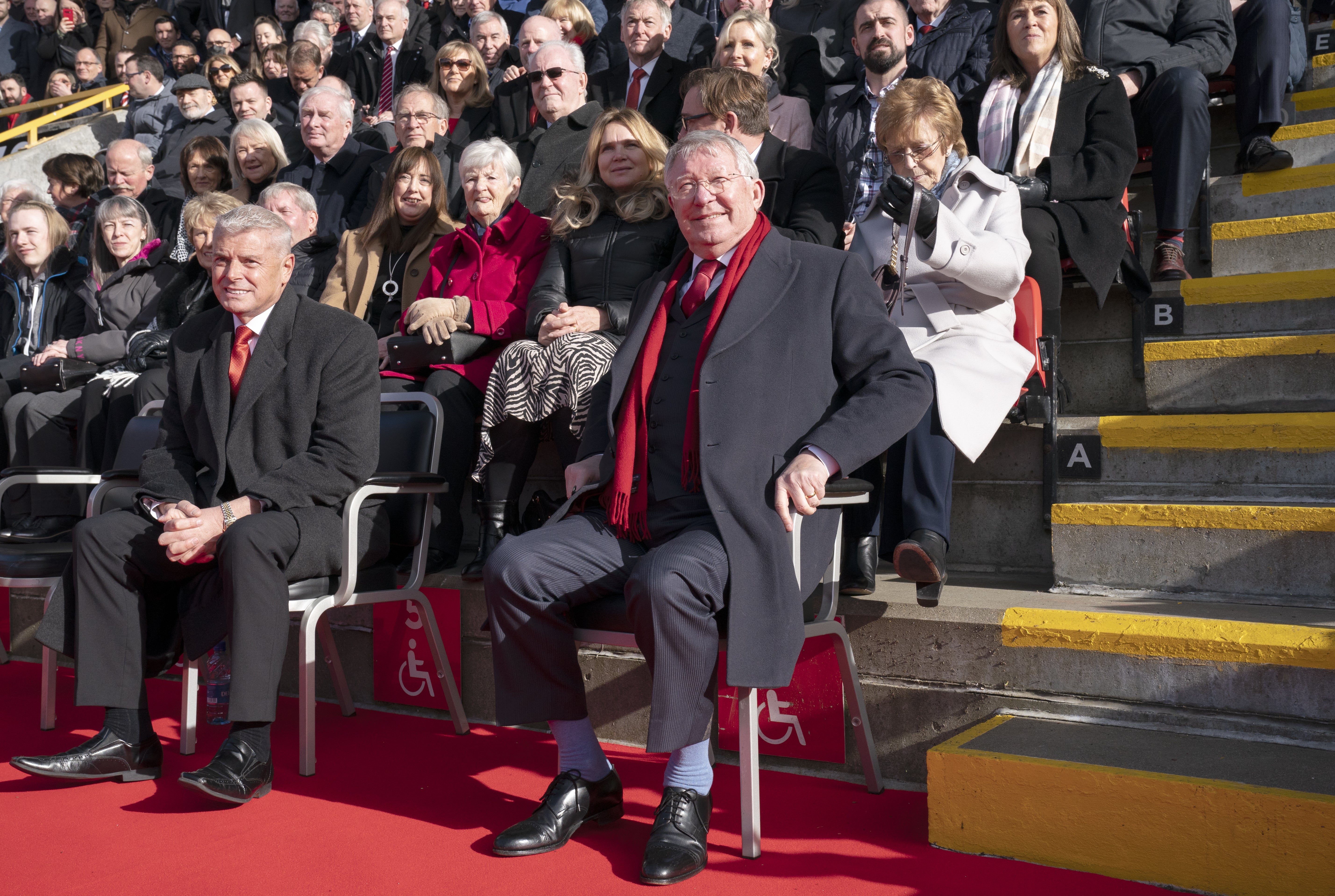 Sir Alex Ferguson at Pittodrie (Jane Barlow/PA)