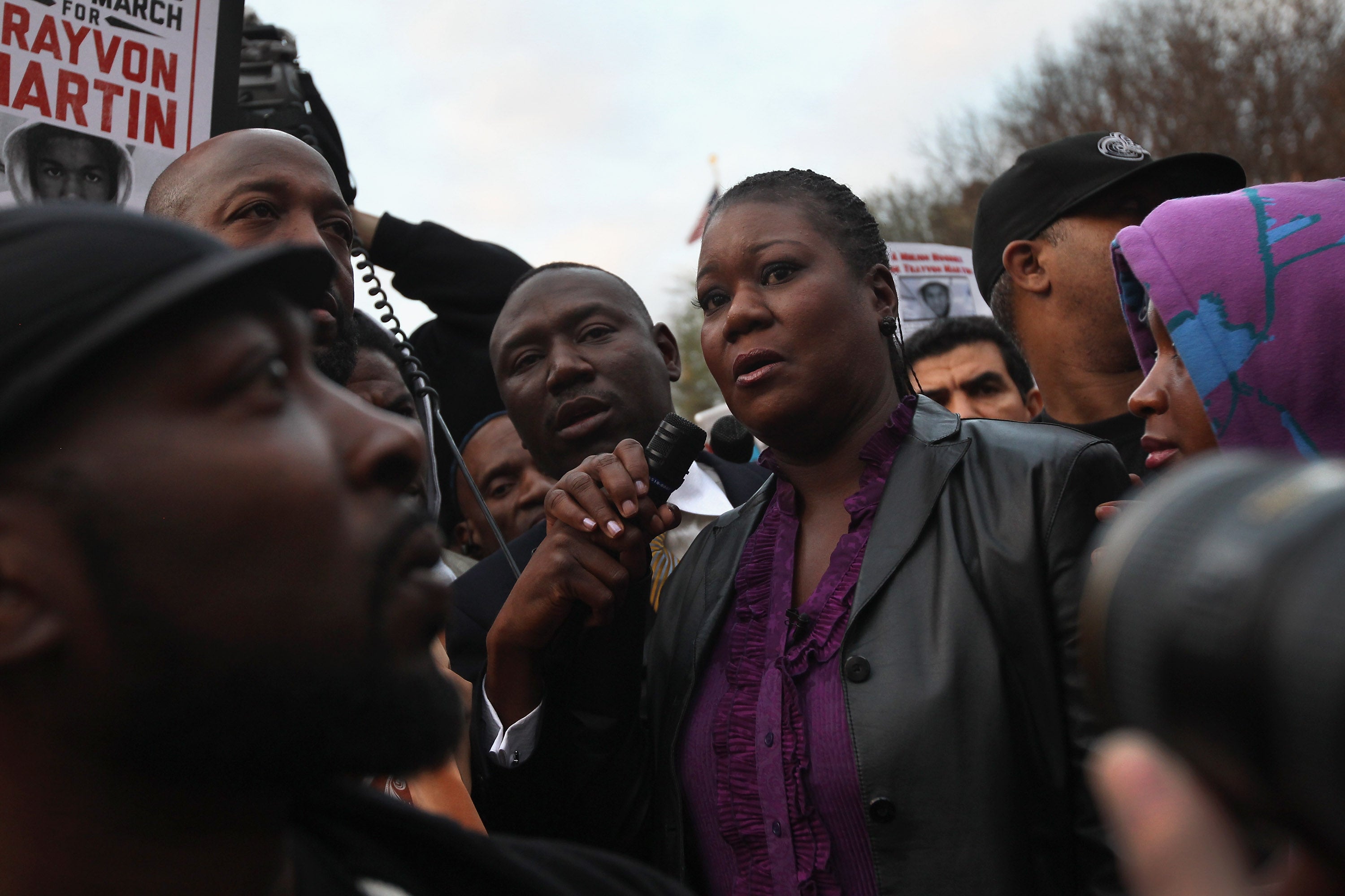 Sybrina Fulton speaks at the Million Hoodies March in March 2012 in New York City a month after her son was shot dead