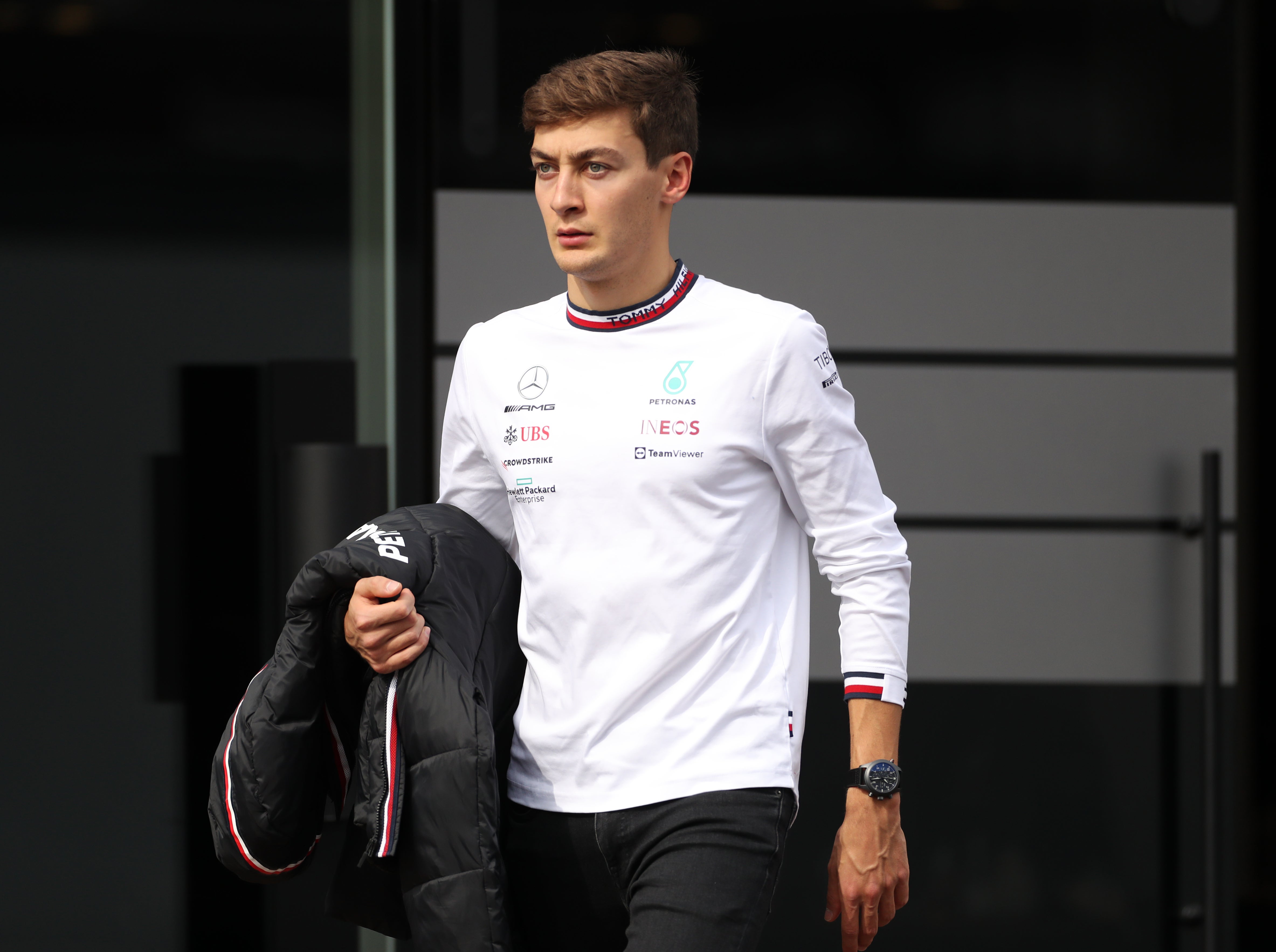 George Russell finished within a tenth of Hamilton (Bradley Collyer/PA)