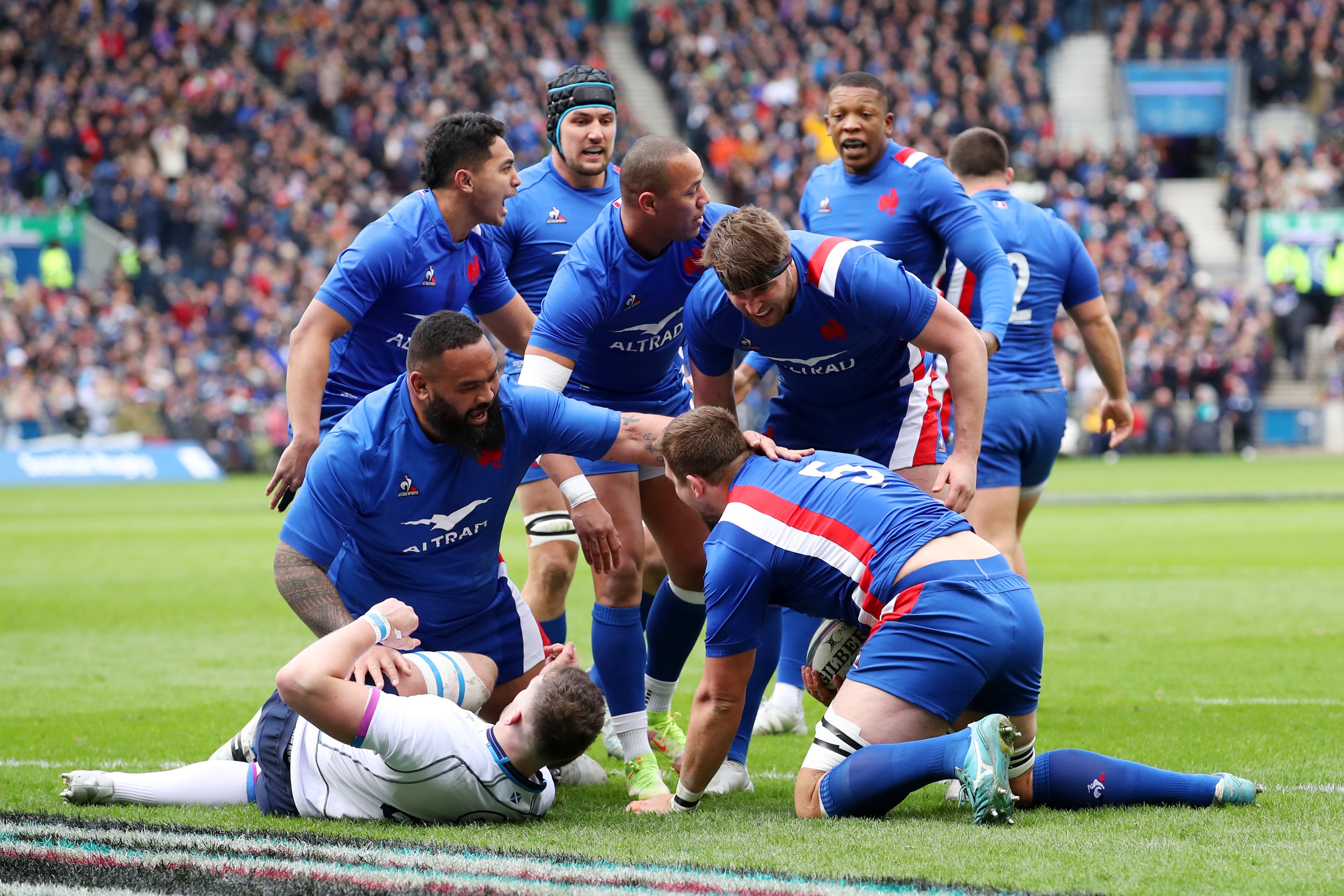 France defeated Scotland at Murrayfield