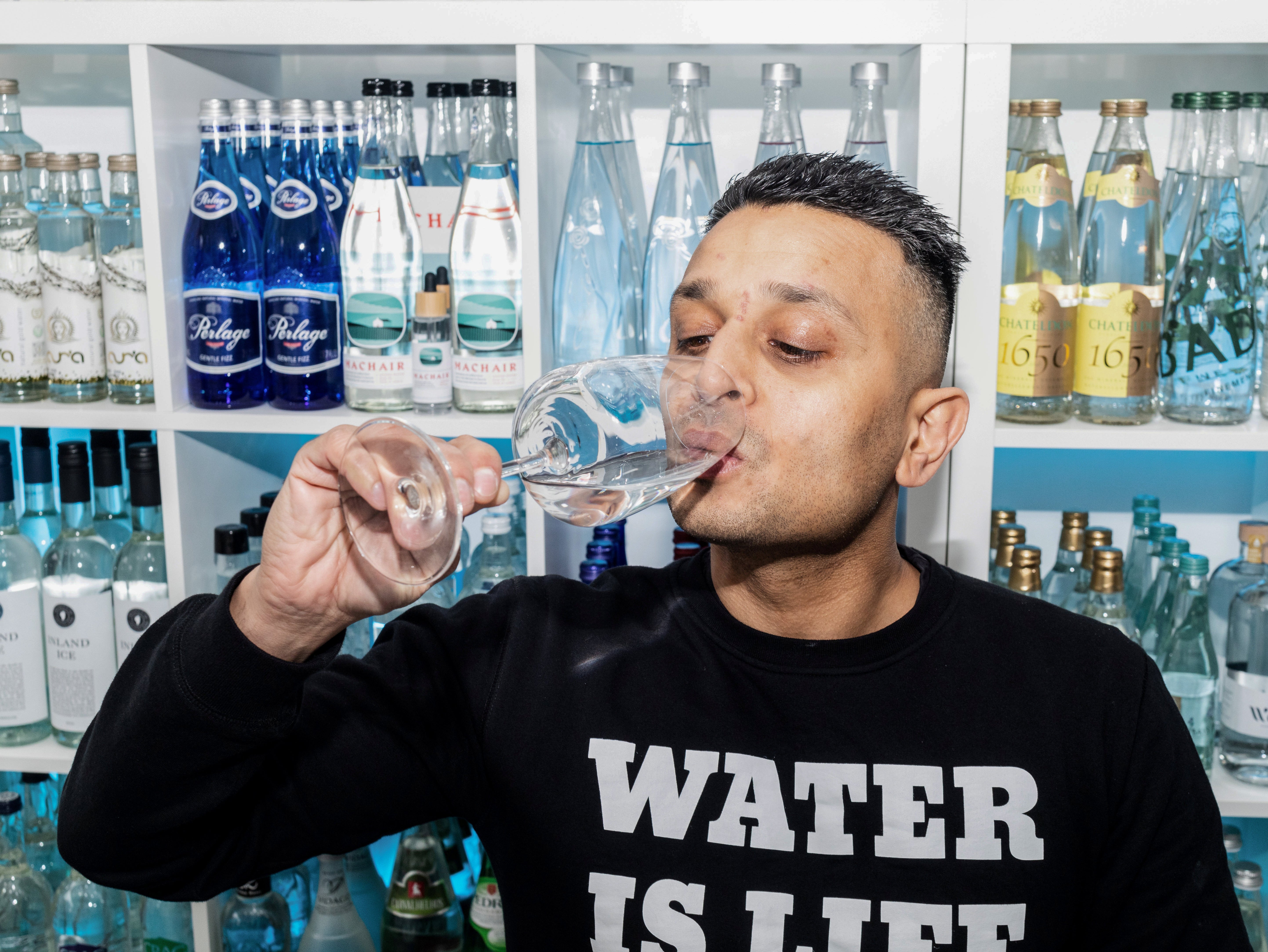 Aqua man: Milin Patel wants to educate the public on water varieties