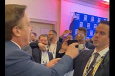 CPAC: Pro-Trump conspiracist Mike Lindell berates reporter as ‘traitor’